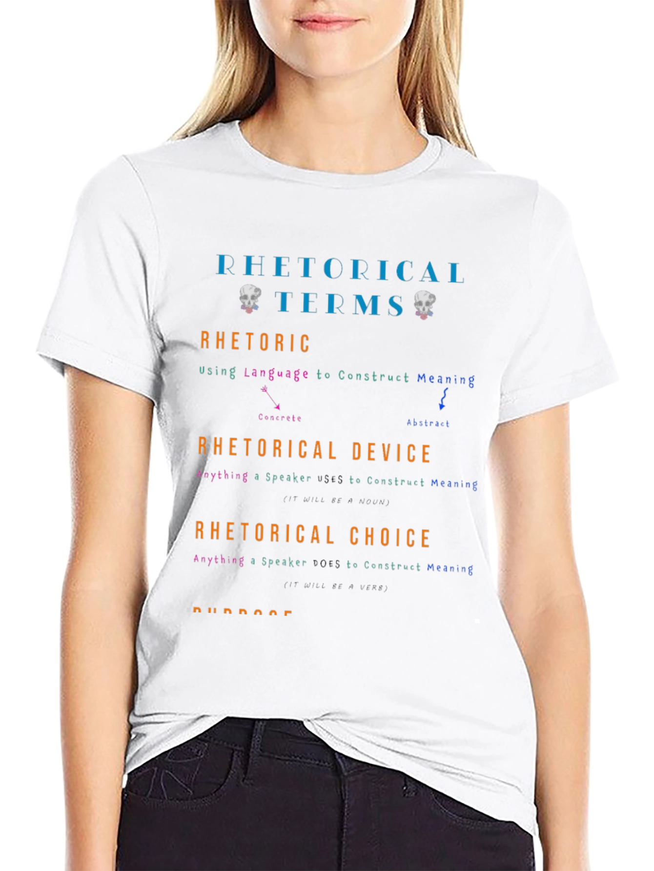 Rhetorical Terms Graphic T-Shirt - Education & Language