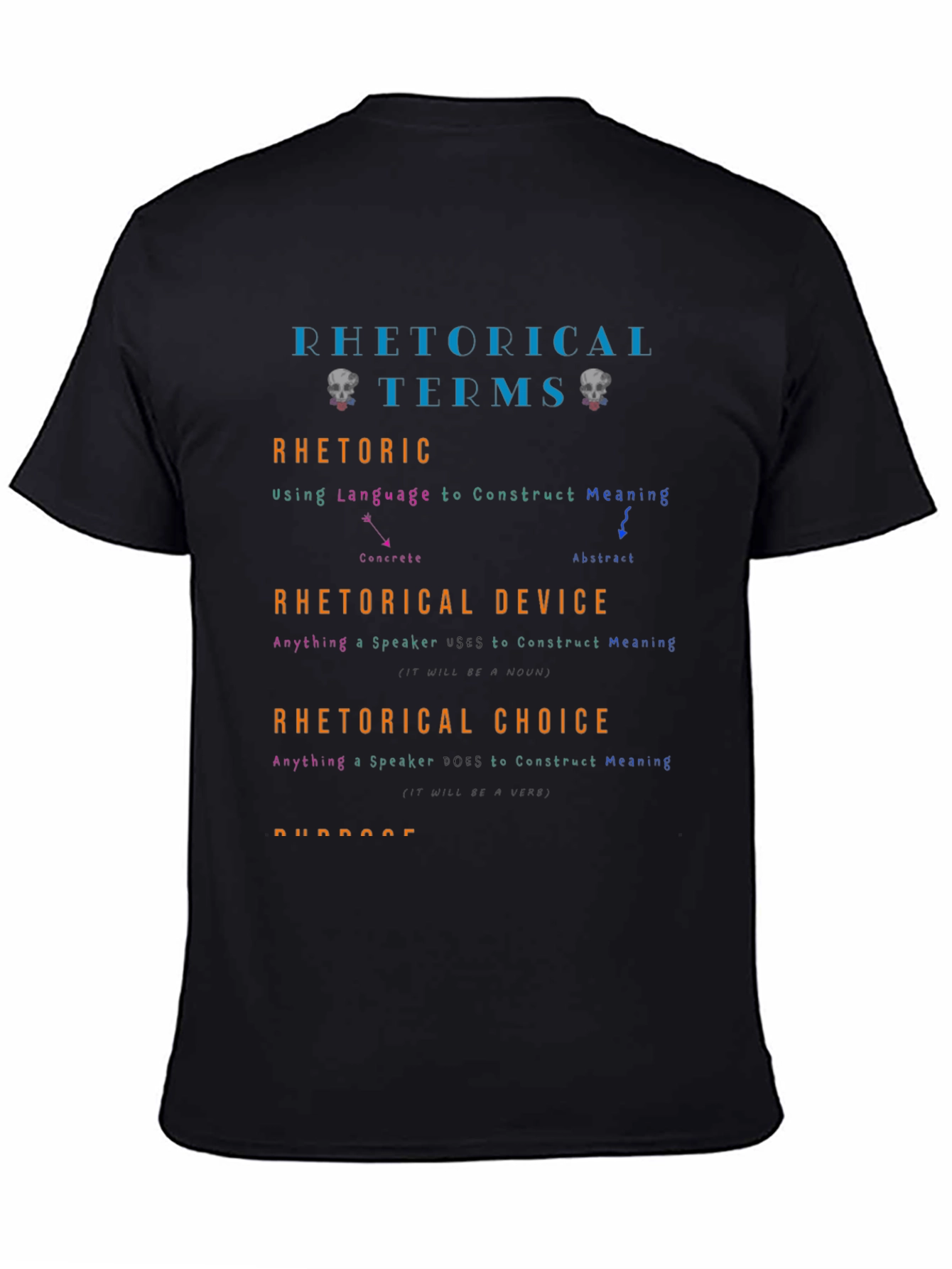Rhetorical Terms Graphic T-Shirt - Education & Language