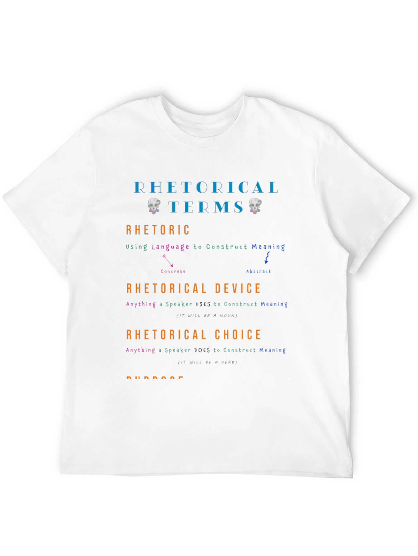 Rhetorical Terms Graphic T-Shirt - Education & Language