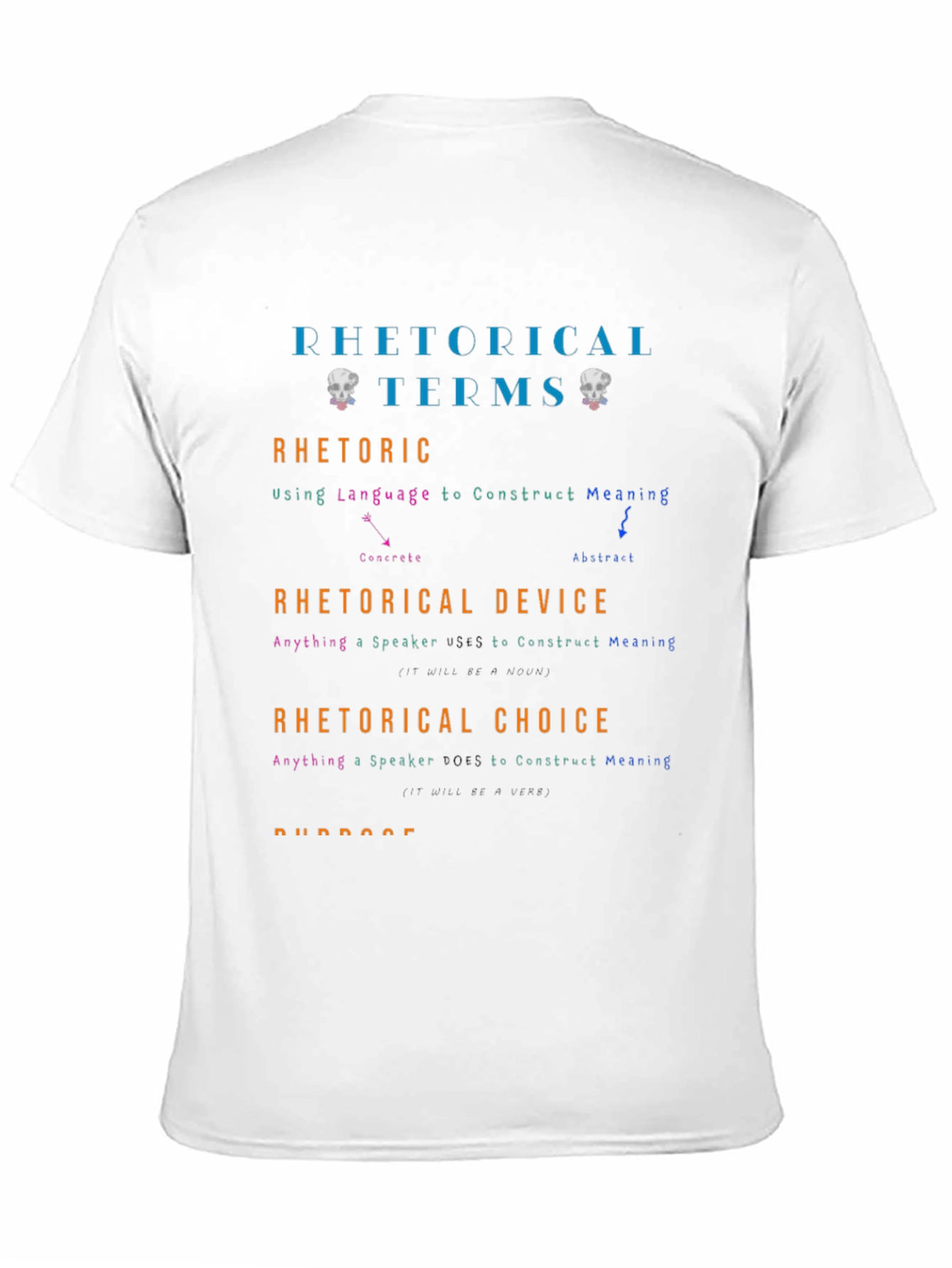 Rhetorical Terms Graphic T-Shirt - Education & Language