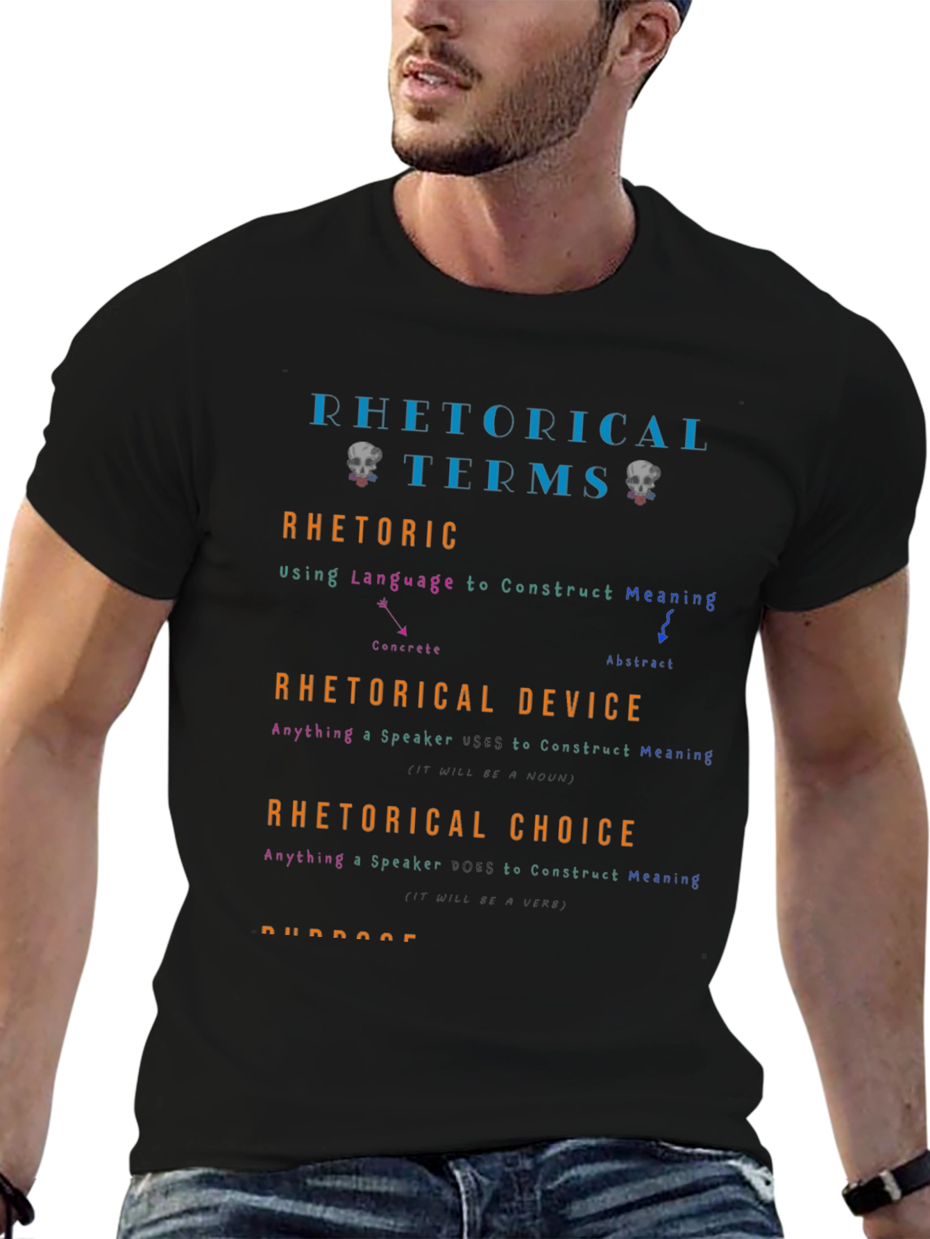 Rhetorical Terms Graphic T-Shirt - Education & Language
