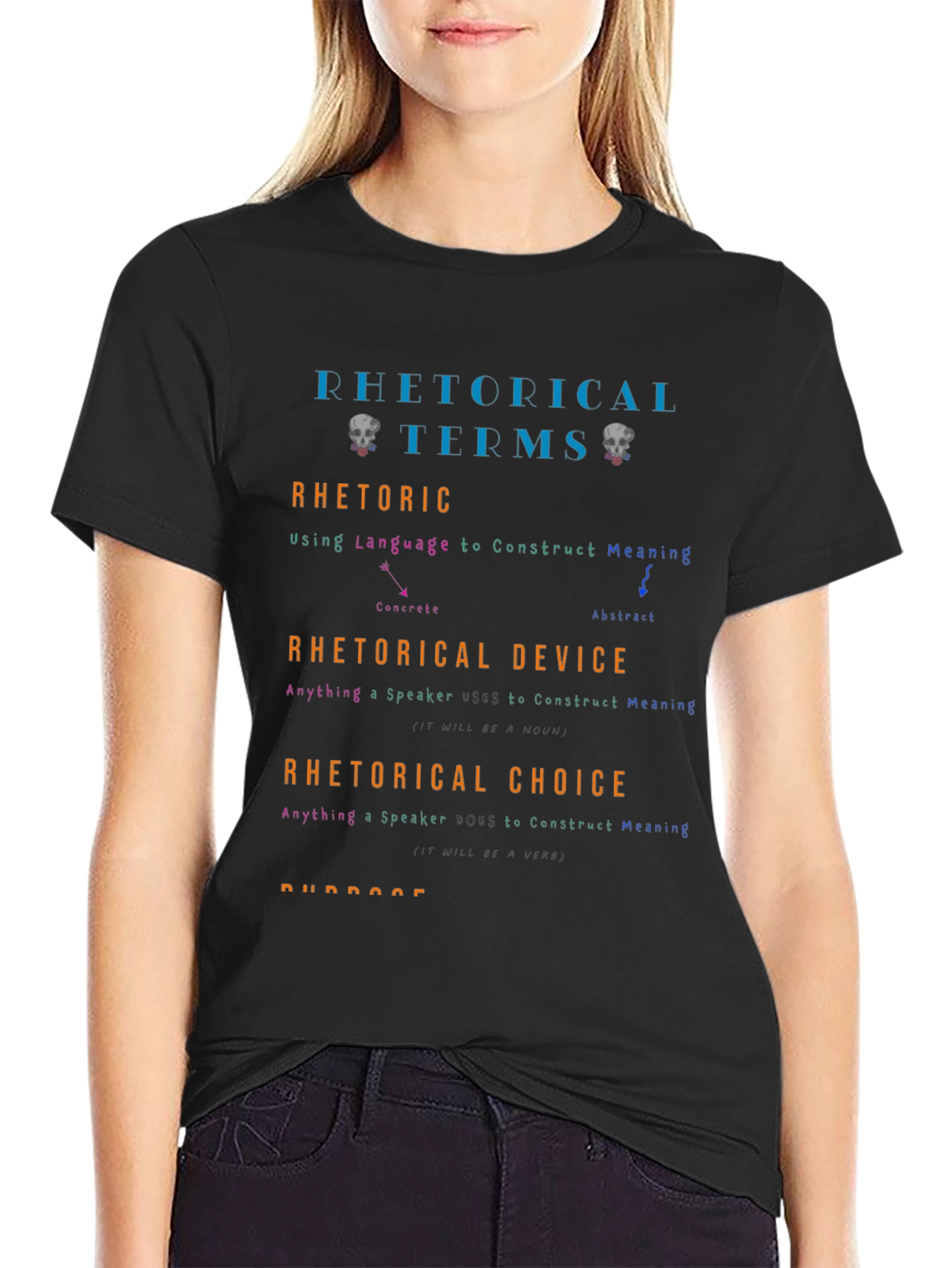 Rhetorical Terms Graphic T-Shirt - Education & Language