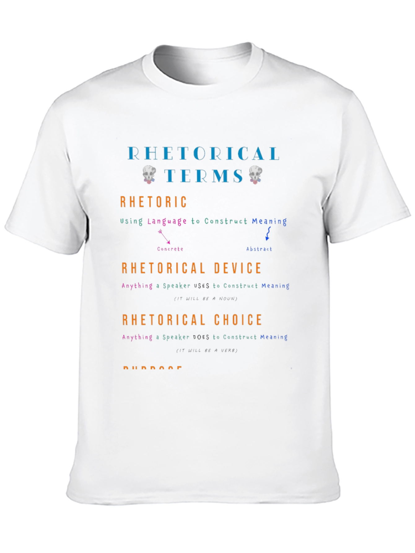 Rhetorical Terms Graphic T-Shirt - Education & Language