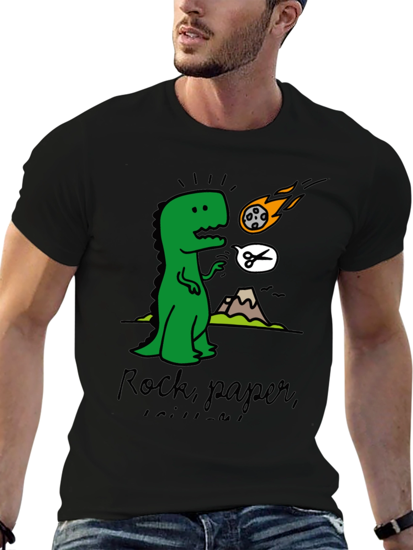 Dino Rock Paper Scissors T-Shirt