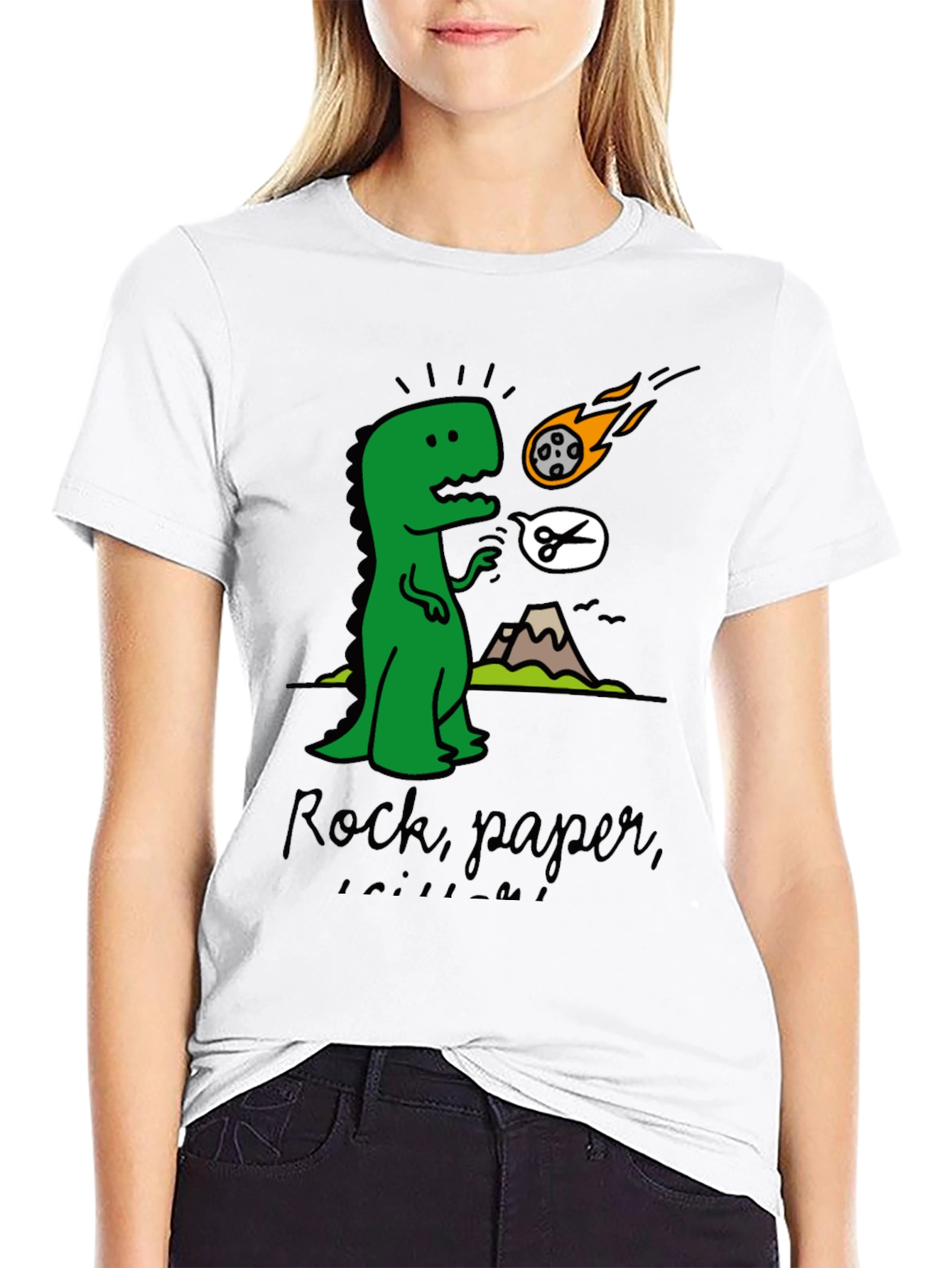 Dino Rock Paper Scissors T-Shirt