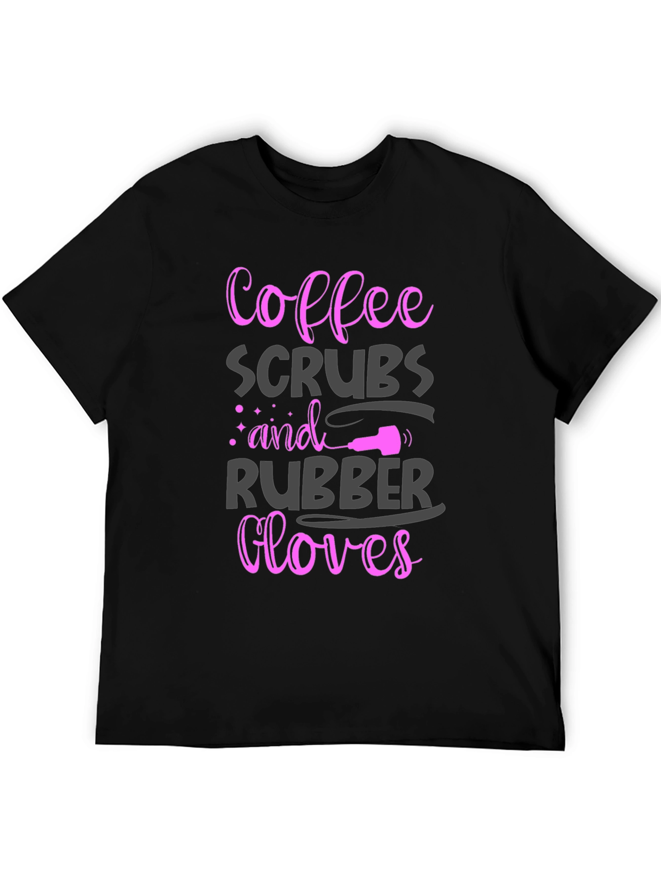 Coffee Scrubs Rubber Gloves Graphic Tee