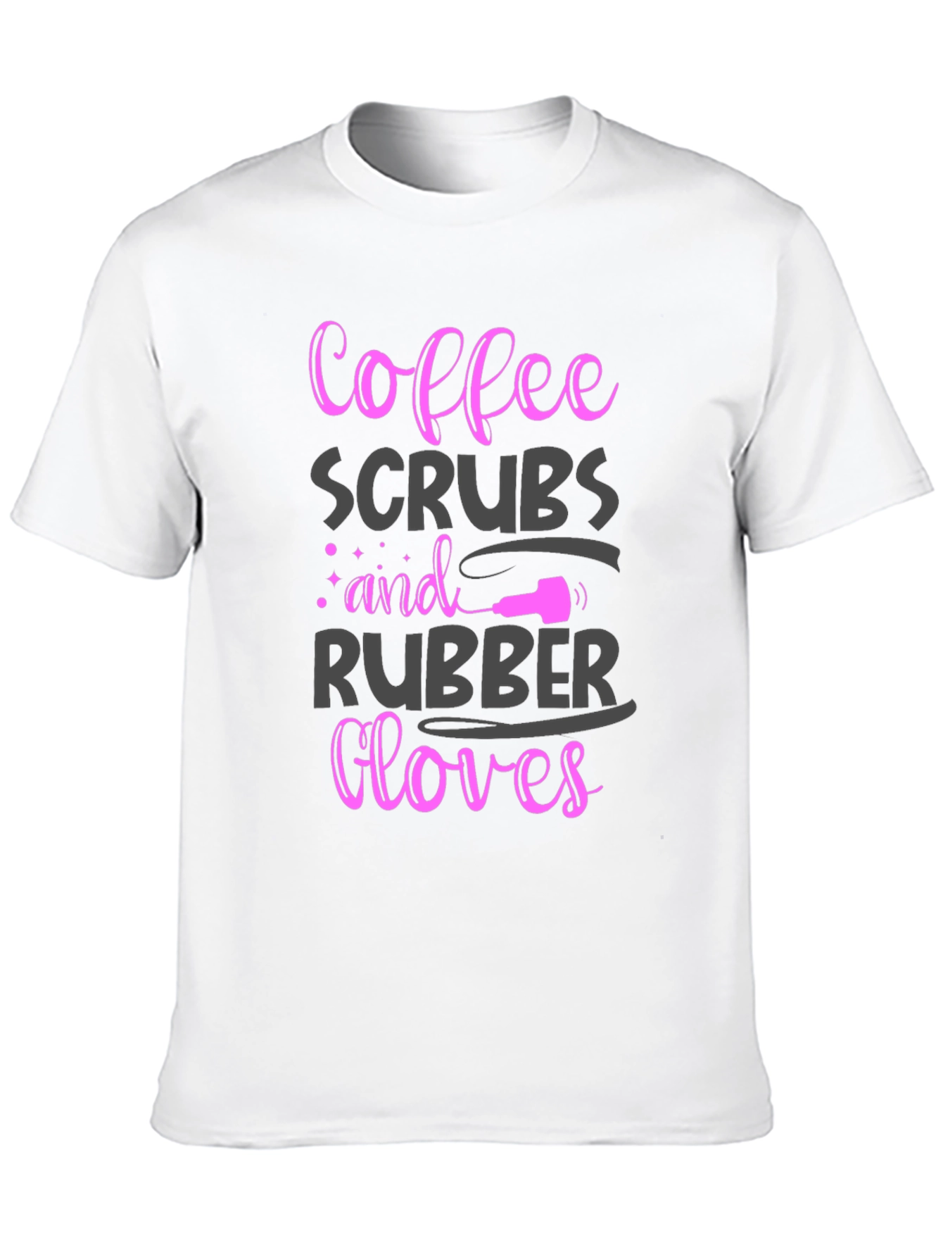 Coffee Scrubs Rubber Gloves Graphic Tee