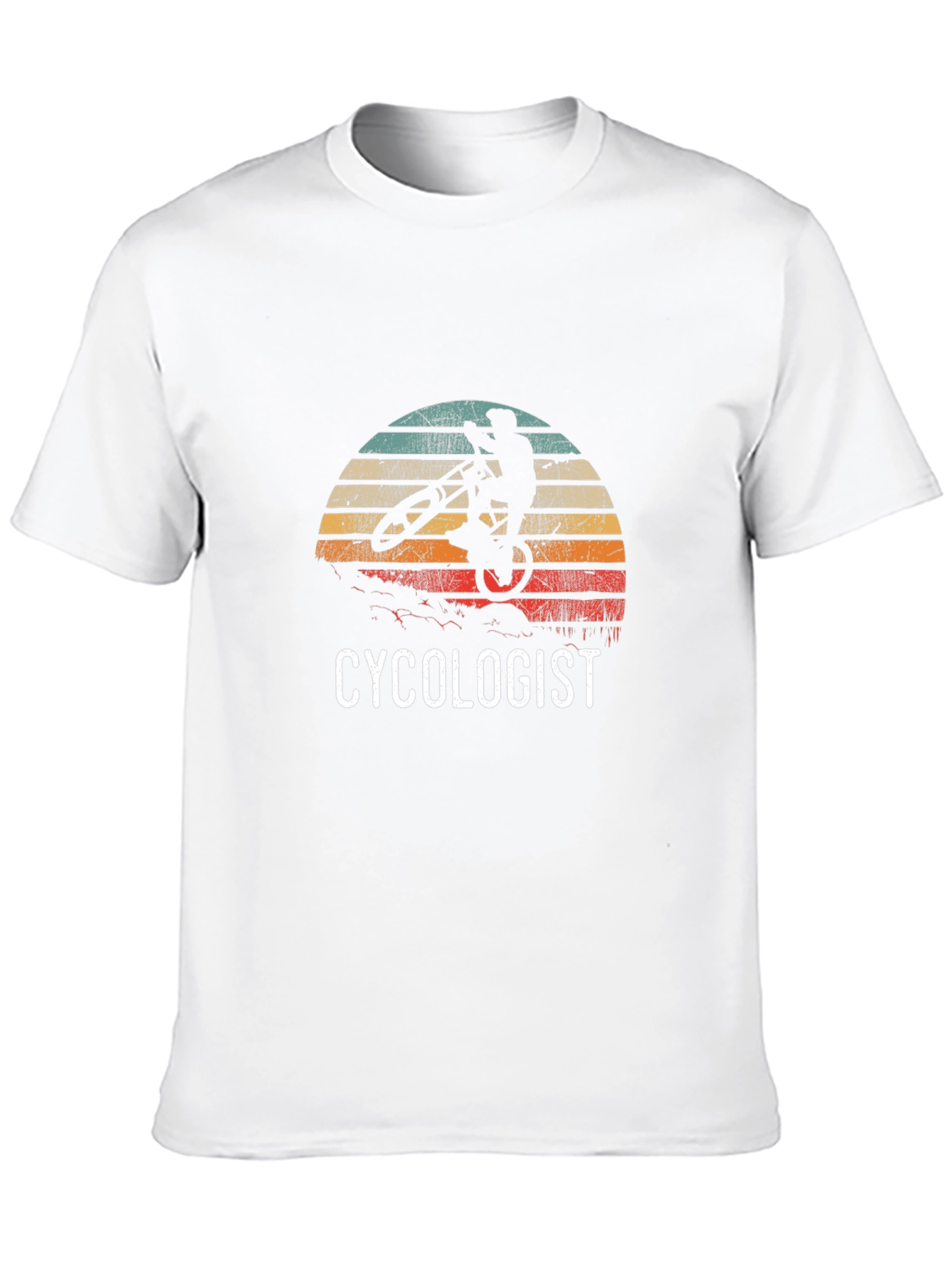 Cycologist T-Shirt - Retro Cycling Silhouette Design