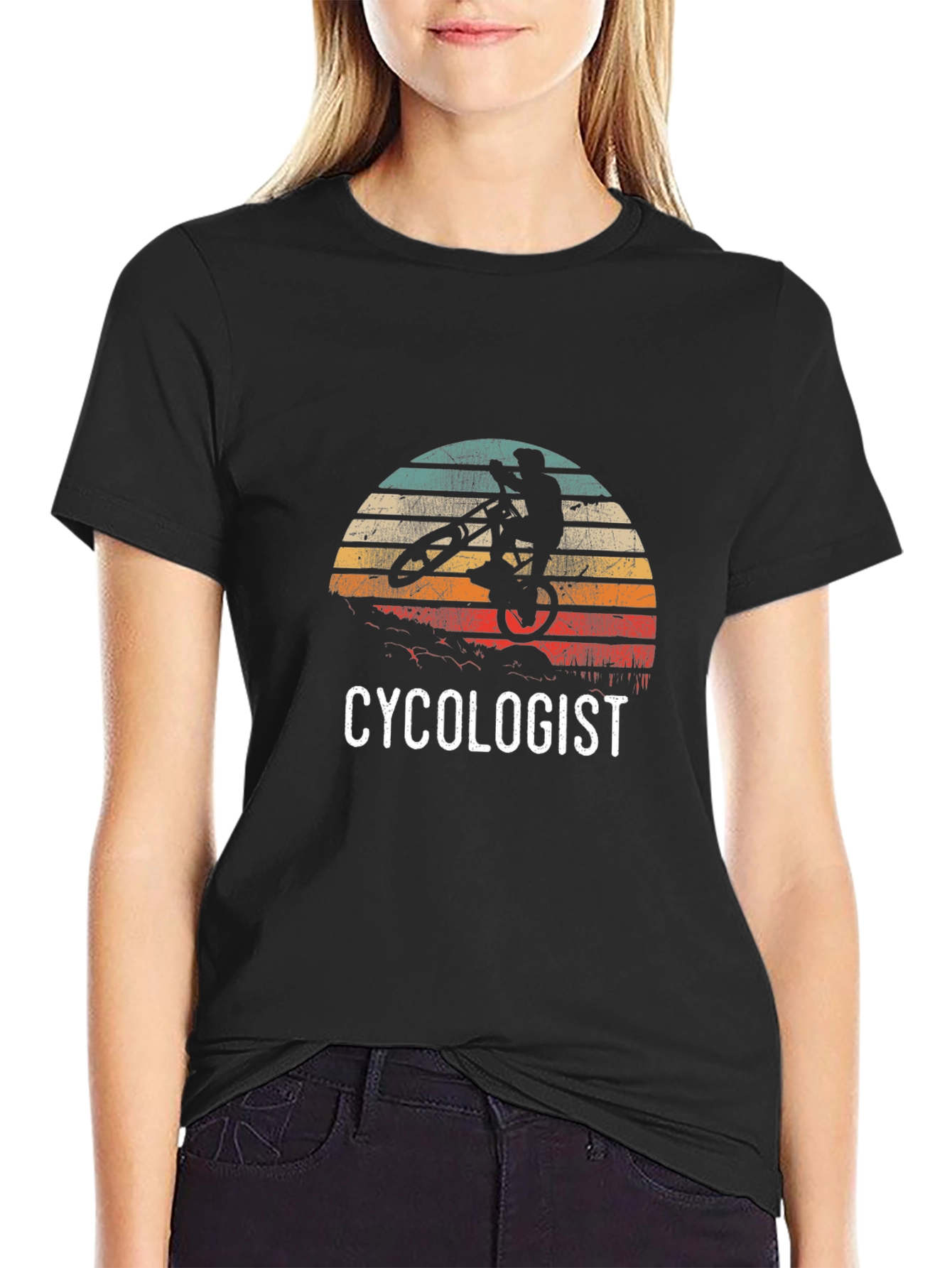Cycologist T-Shirt - Retro Cycling Silhouette Design