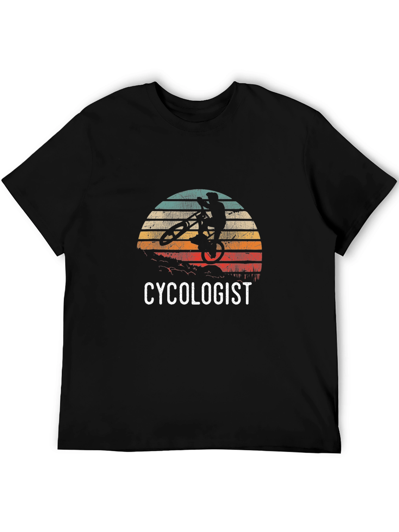 Cycologist T-Shirt - Retro Cycling Silhouette Design