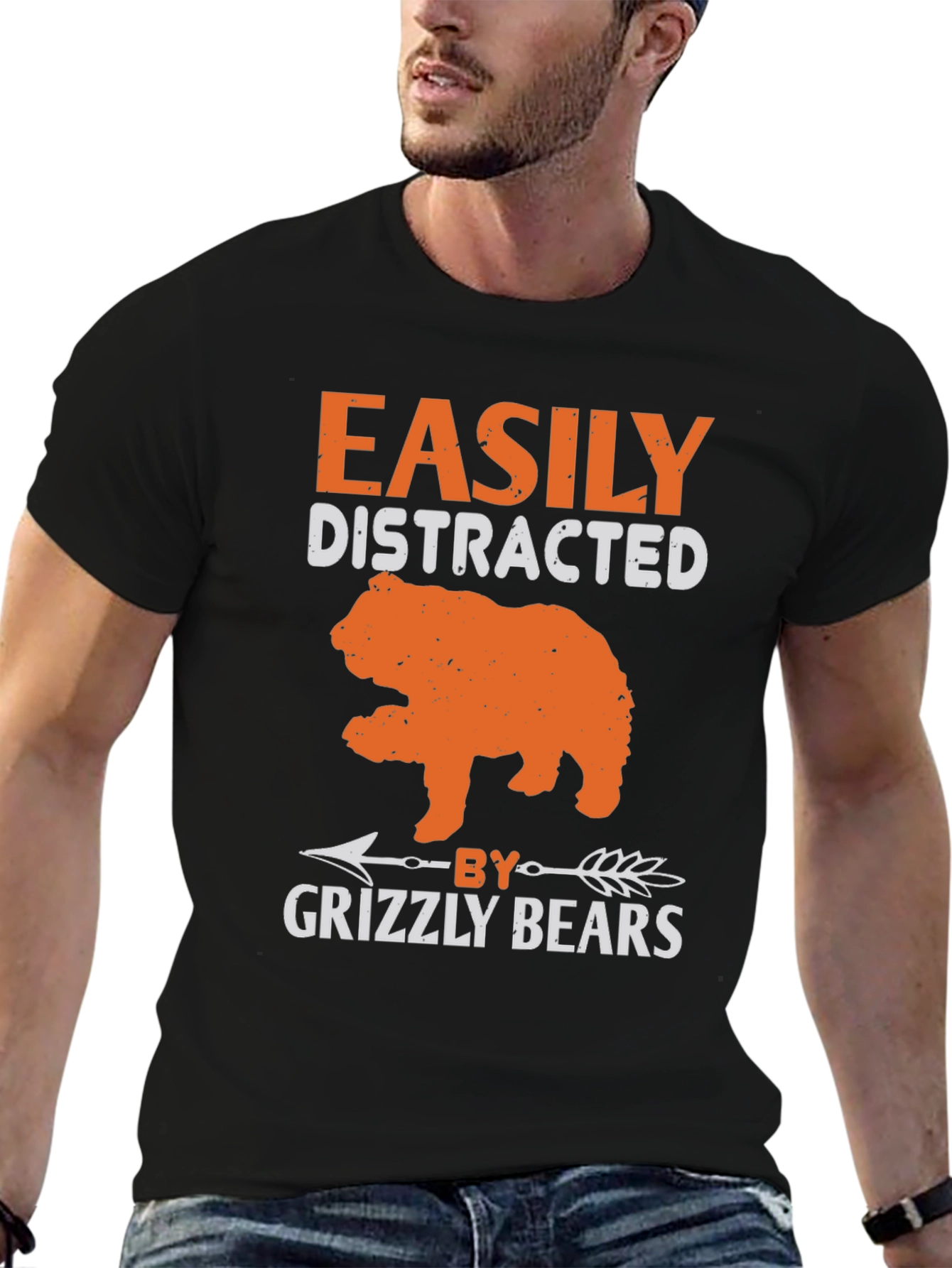 Easily Distracted by Grizzly Bears T-Shirt