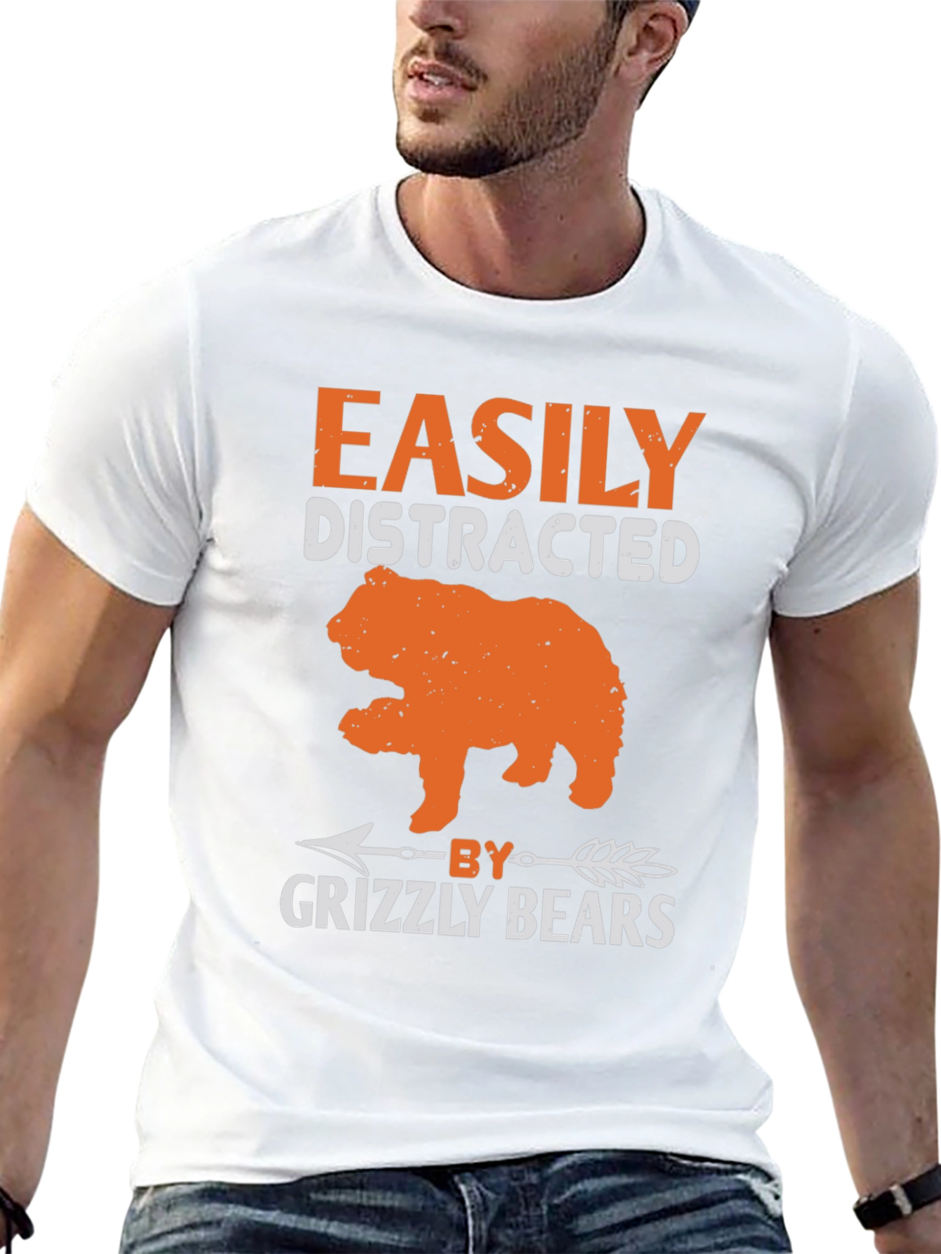 Easily Distracted by Grizzly Bears T-Shirt