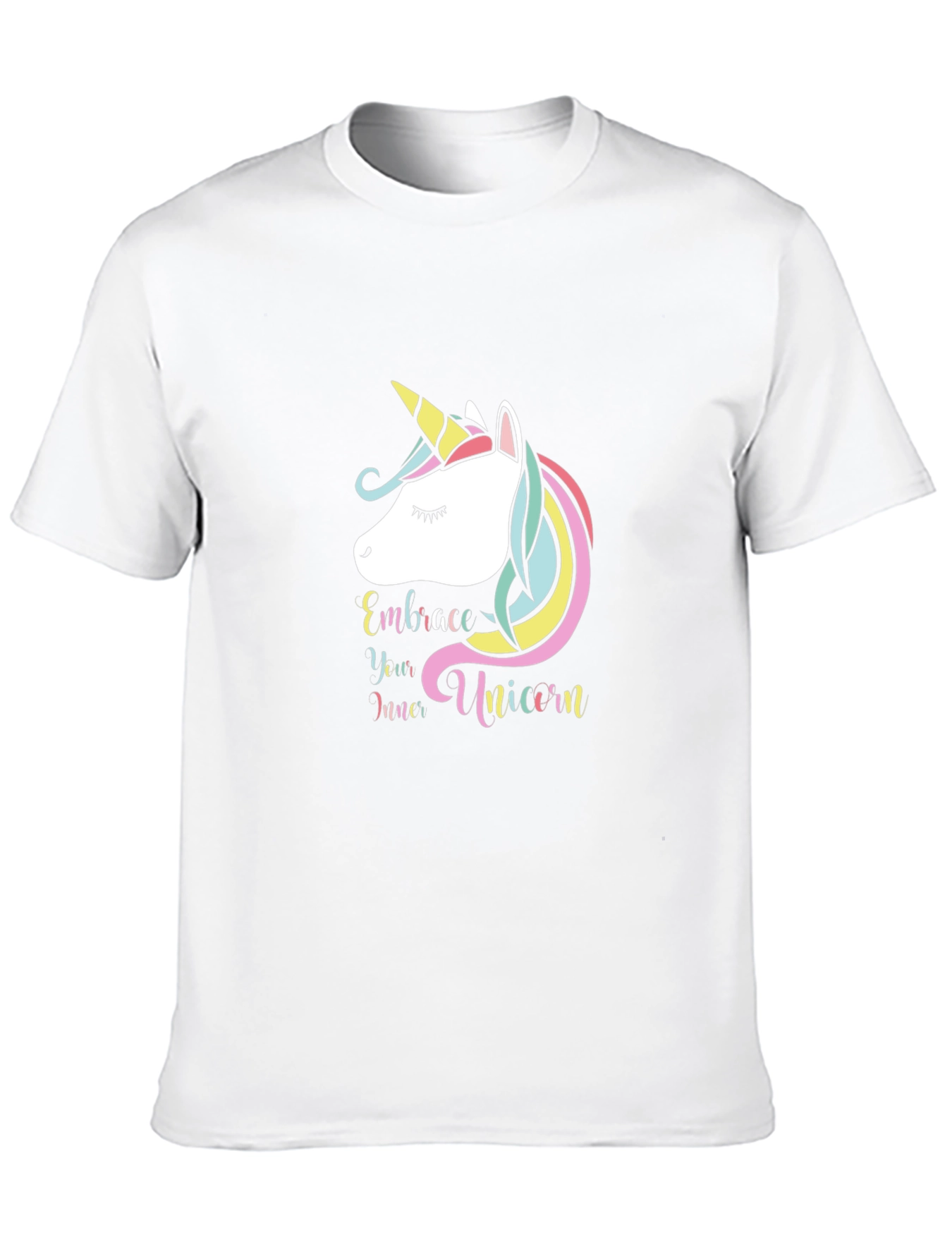 Embrace Your Inner Unicorn Black T-Shirt