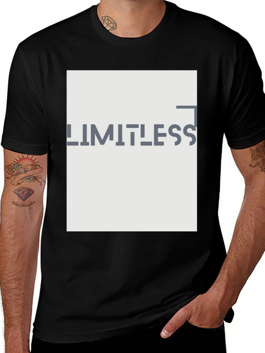 Limitless Graphic Print Black T-Shirt