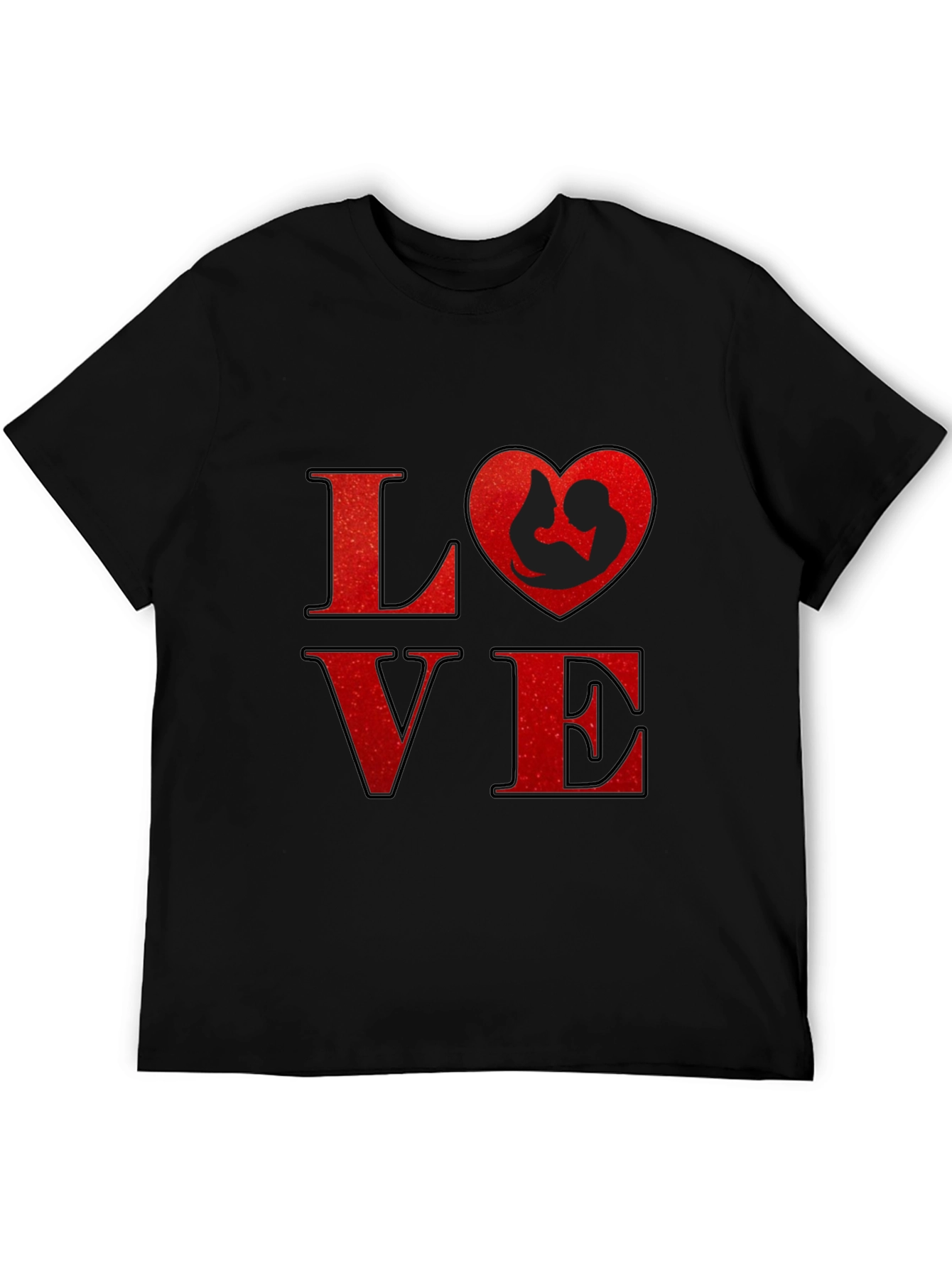 Love Heart Mom & Baby Graphic T-Shirt