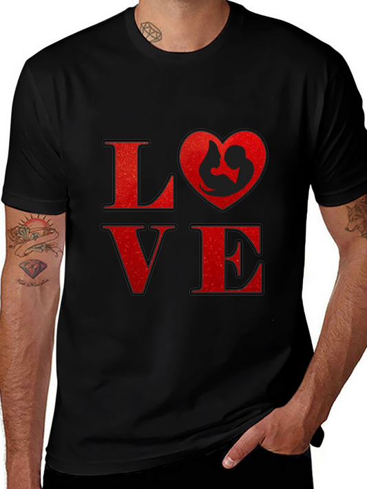 Love Heart Mom & Baby Graphic T-Shirt