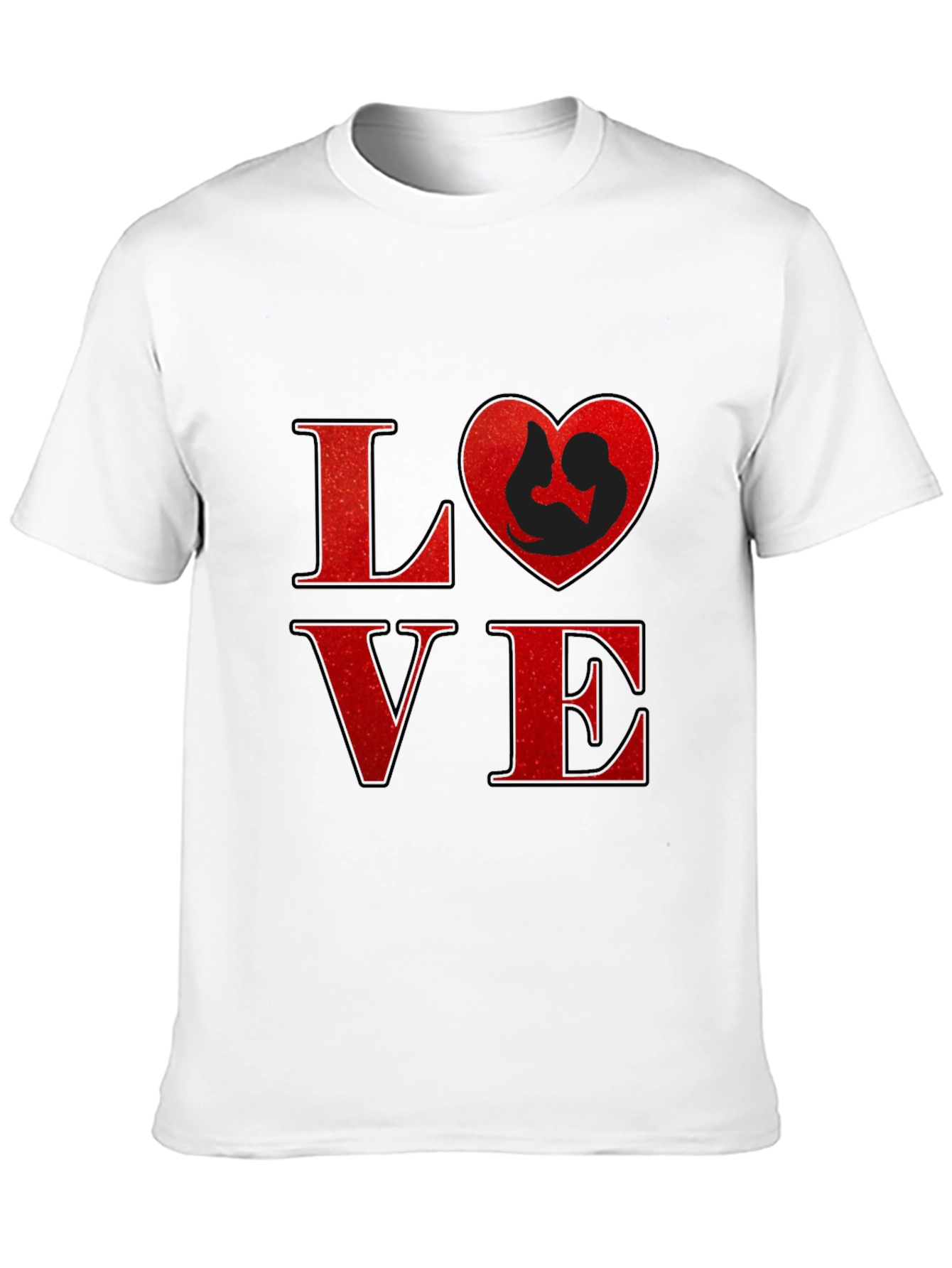 Love Heart Mom & Baby Graphic T-Shirt