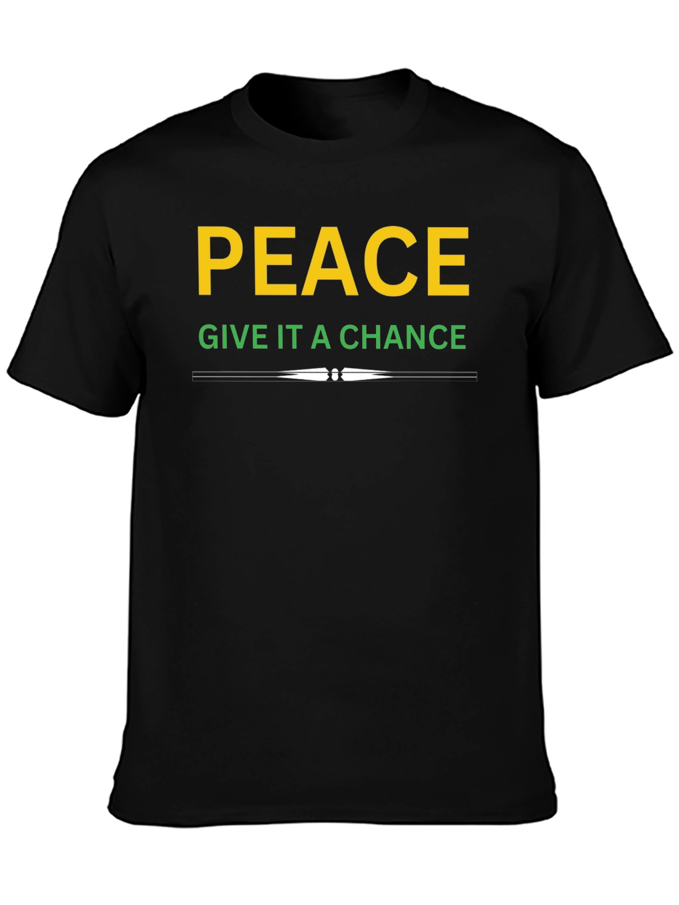 Peace Give It A Chance T-Shirt - Black
