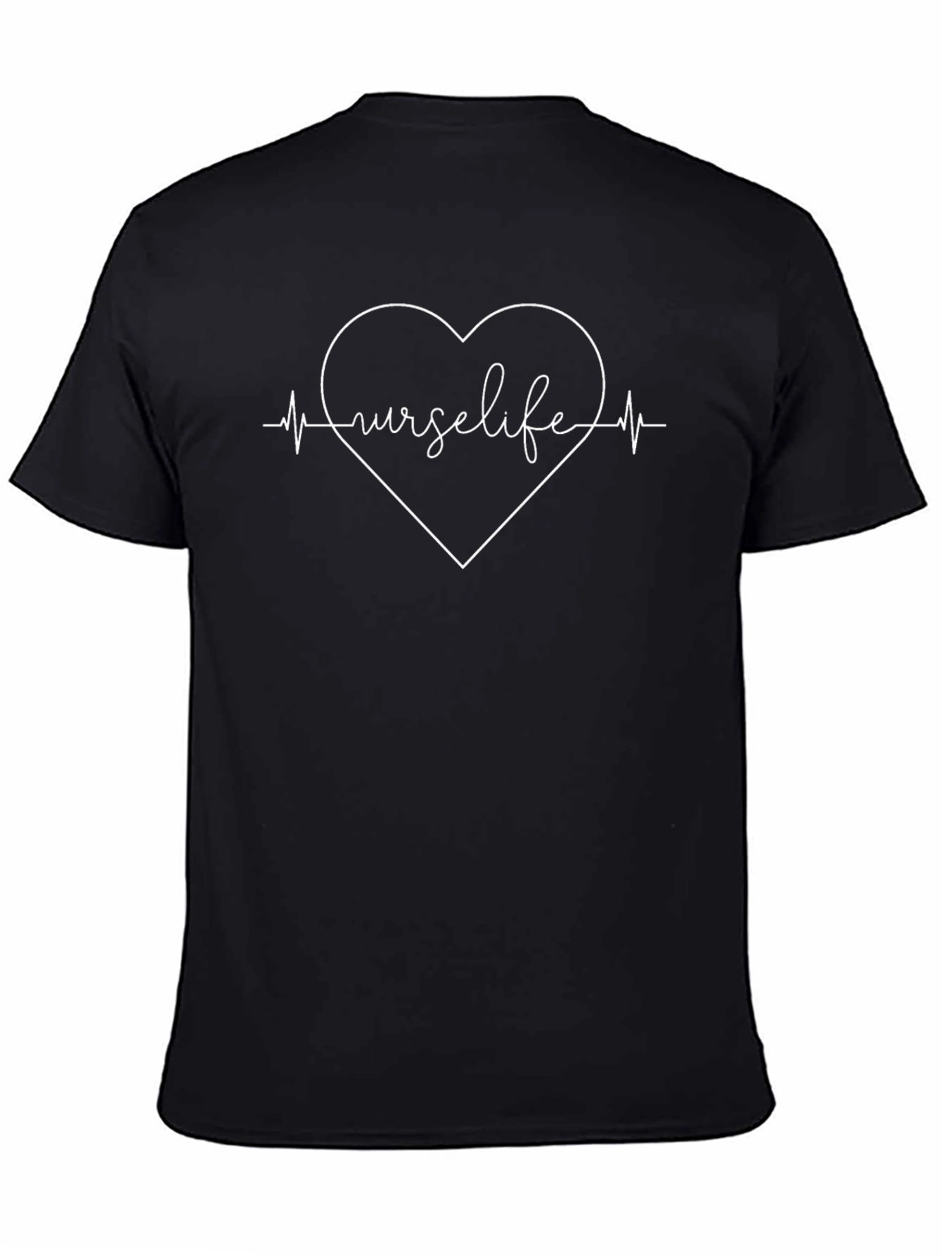 Nurse Life Heartbeat Graphic T-Shirt