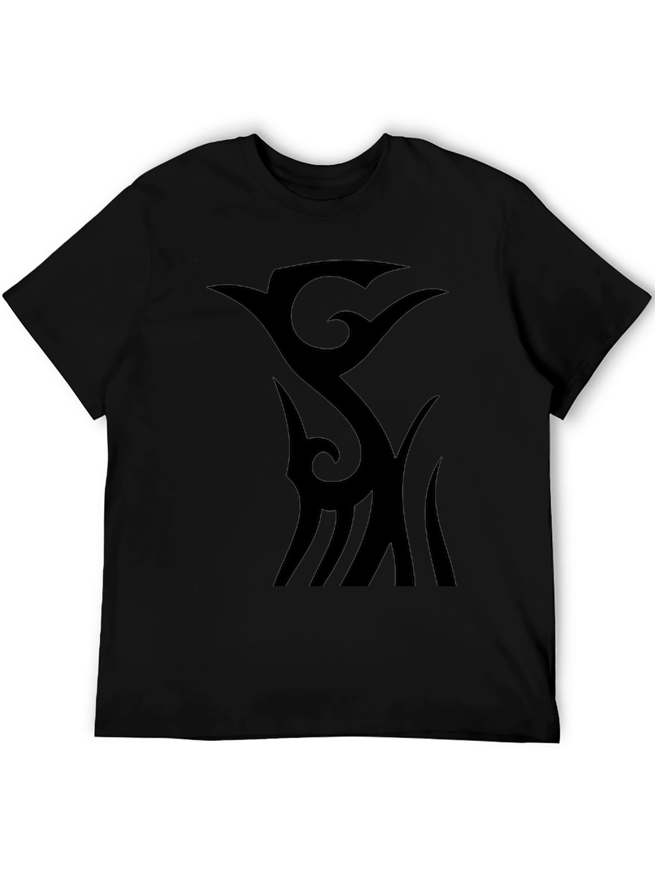 Modern Tribal Design Black T-Shirt