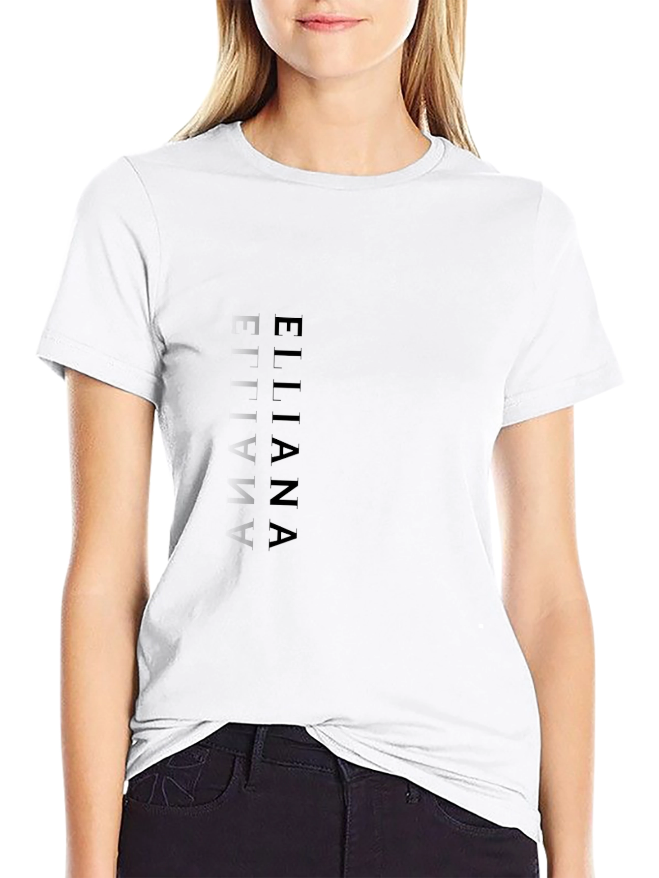 Modern Black Graphic Tee