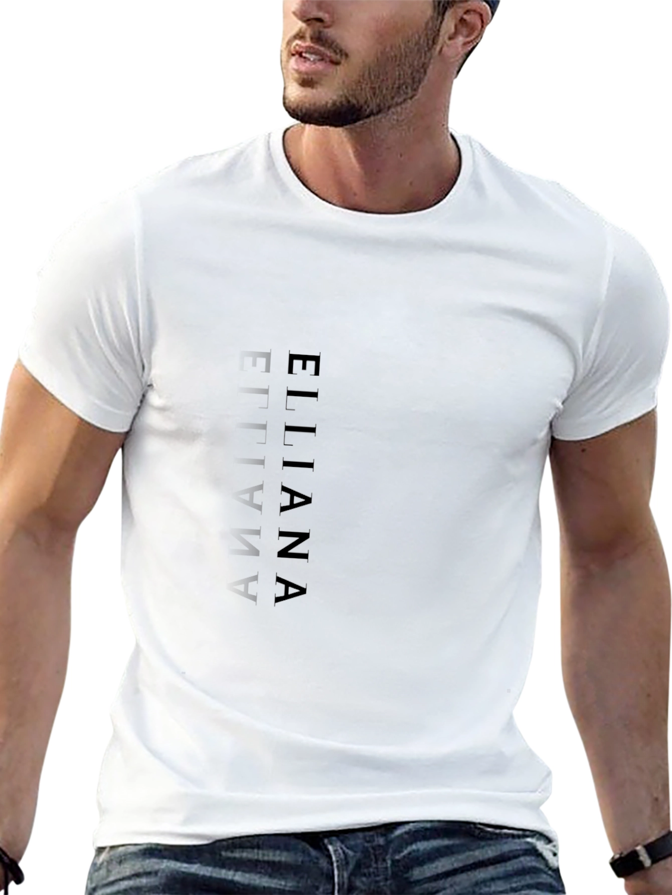 Modern Black Graphic Tee
