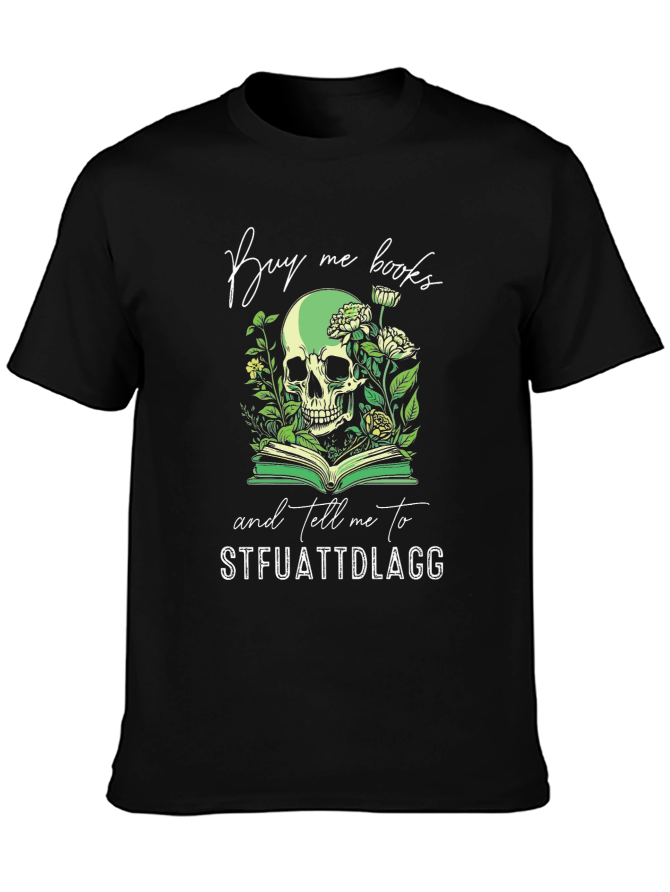 Buy Me Books Skull Graphic Tee