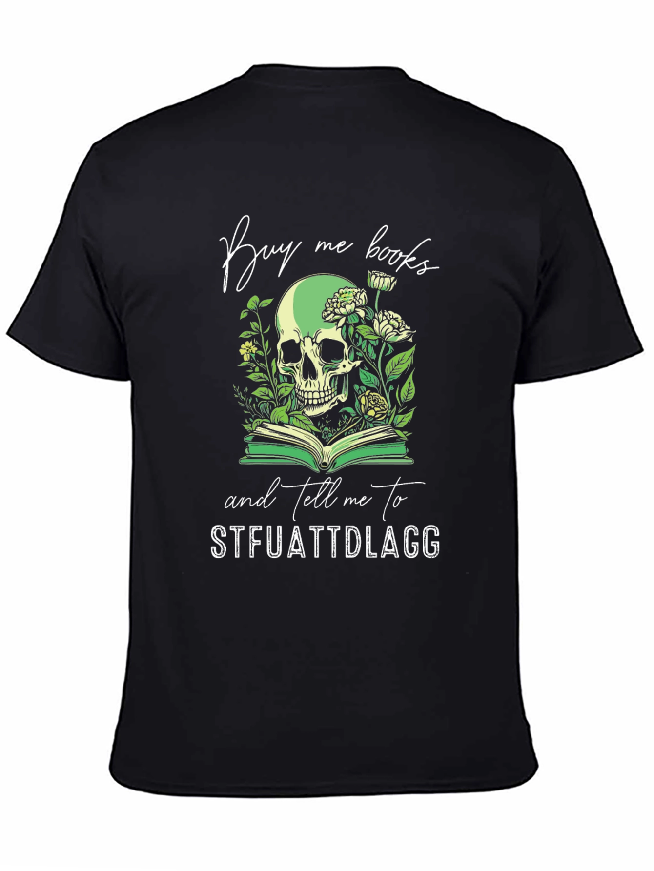 Buy Me Books Skull Graphic Tee