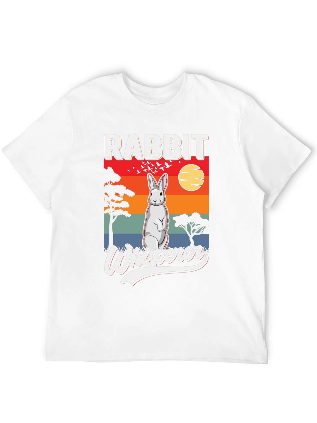 Rabbit Whisperer Graphic T-Shirt - Unisex Black Tee