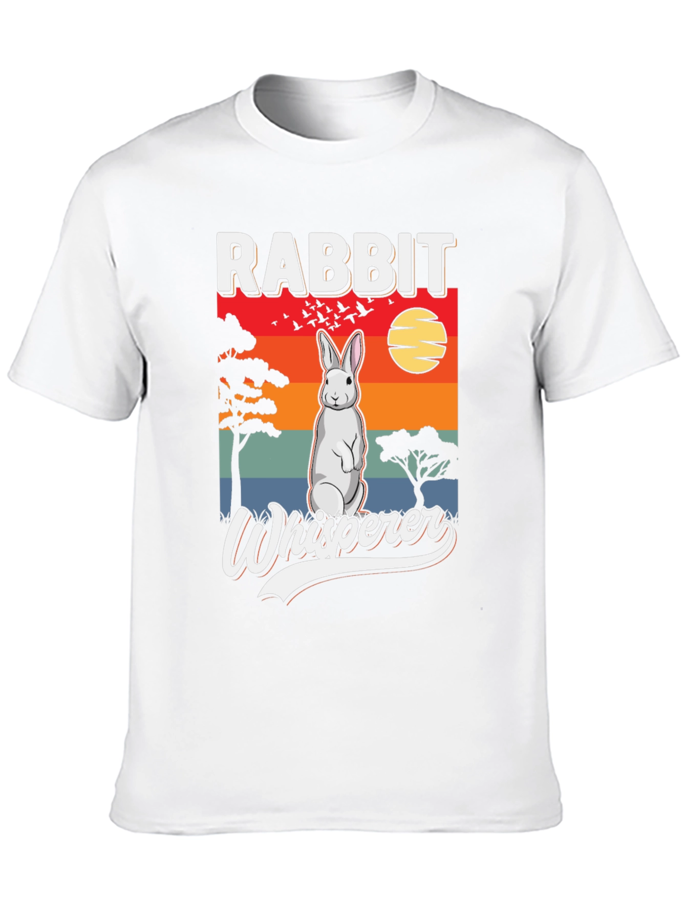 Rabbit Whisperer Graphic T-Shirt - Unisex Black Tee