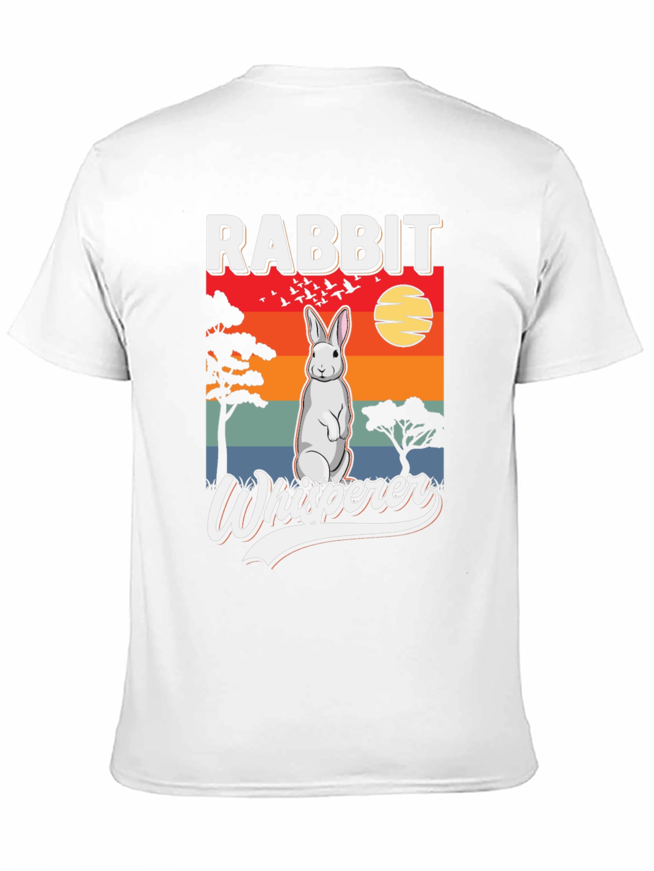 Rabbit Whisperer Graphic T-Shirt - Unisex Black Tee