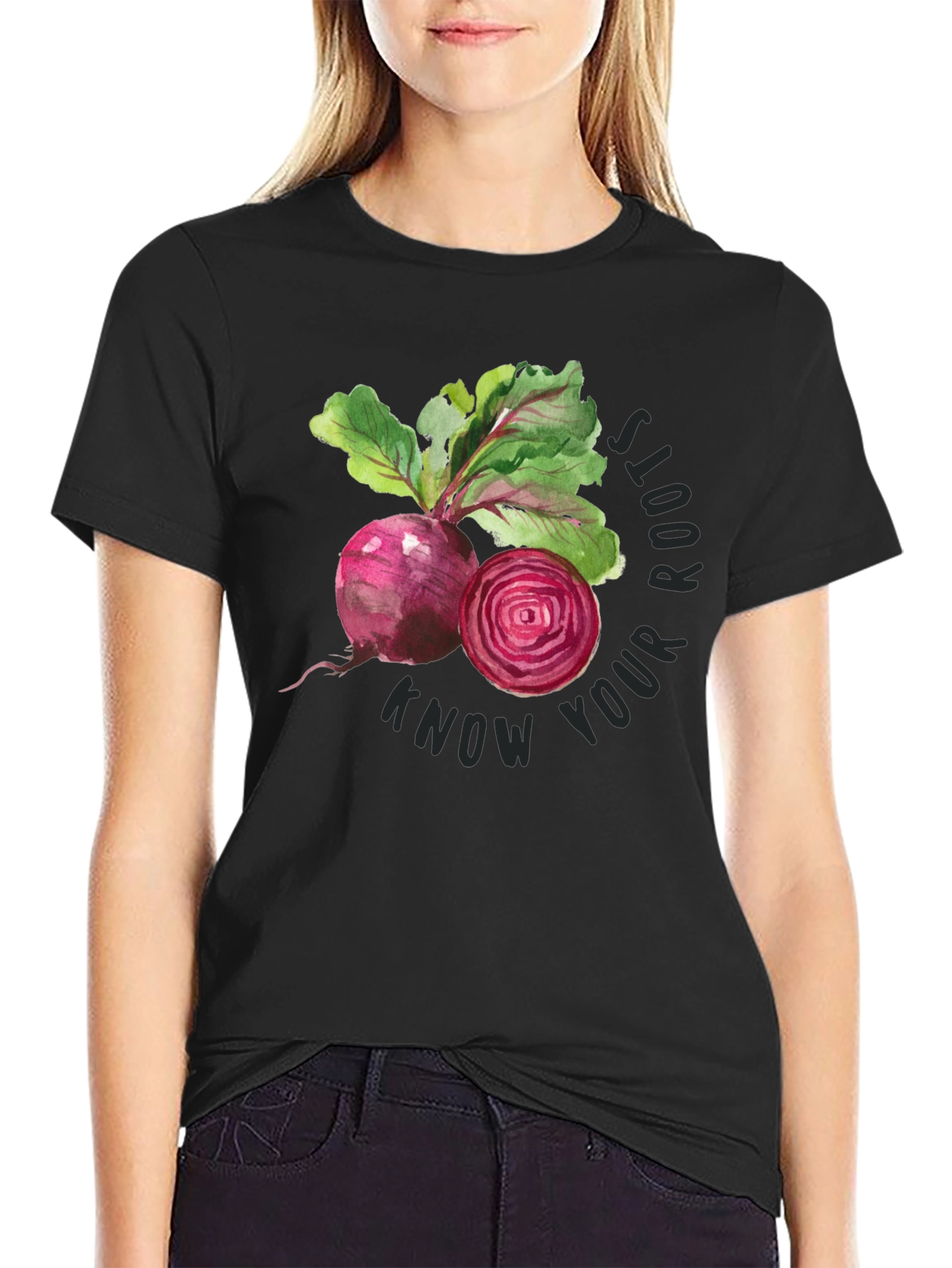 Know Your Roots Beetroot Graphic T-Shirt