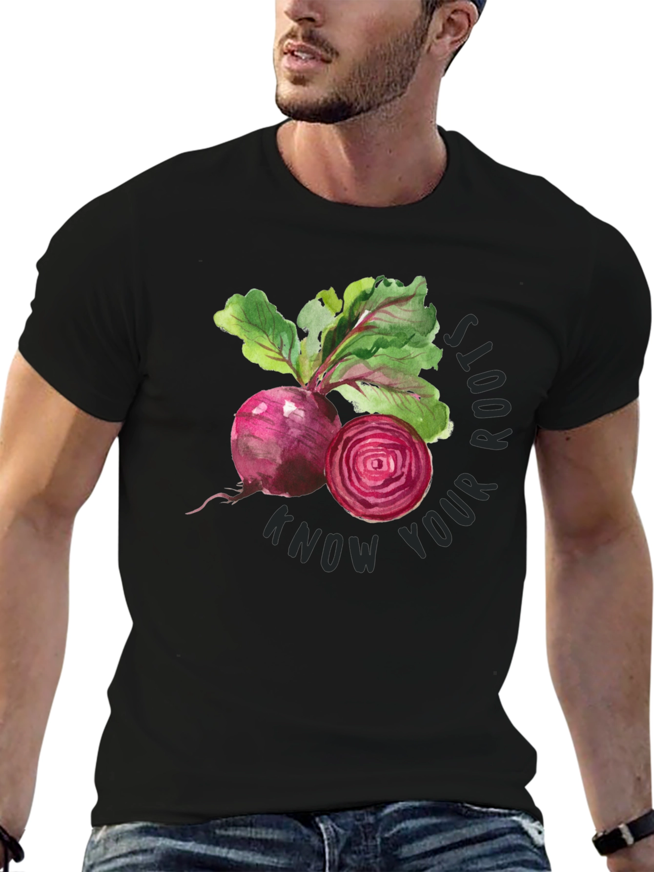 Know Your Roots Beetroot Graphic T-Shirt