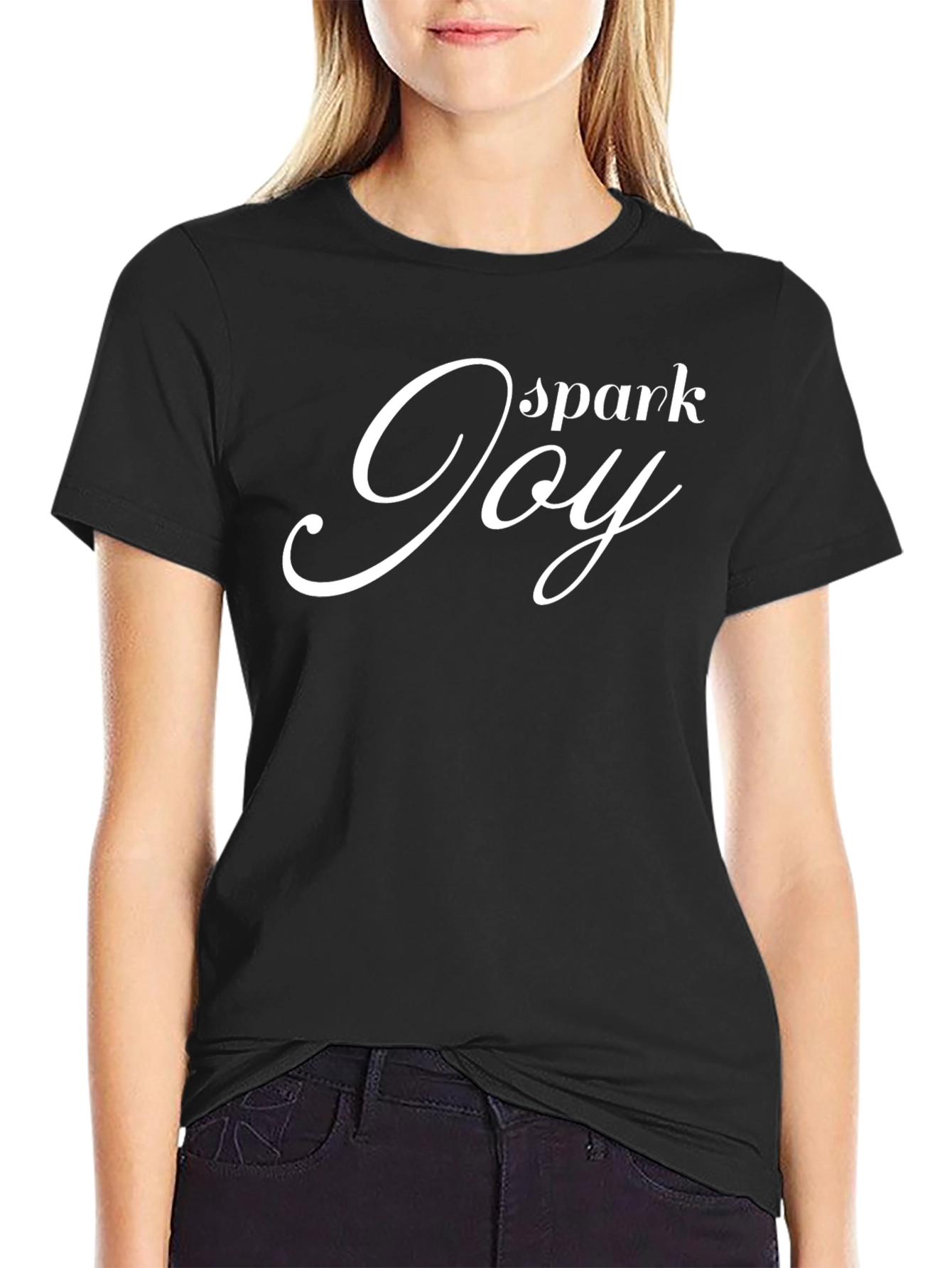 Spark Joy Graphic Tee - Unisex Black T-Shirt