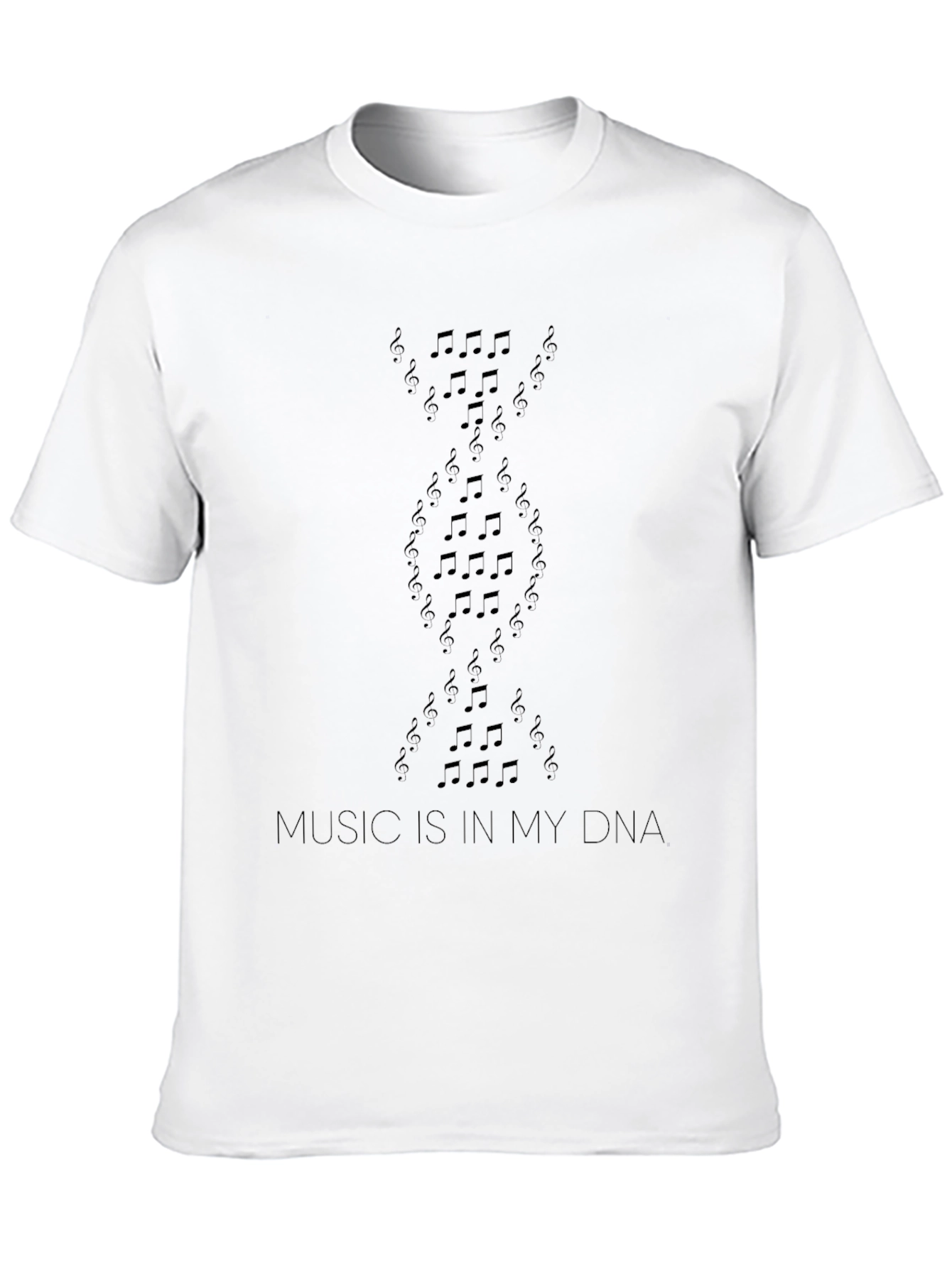 Music is in My DNA Black T-Shirt