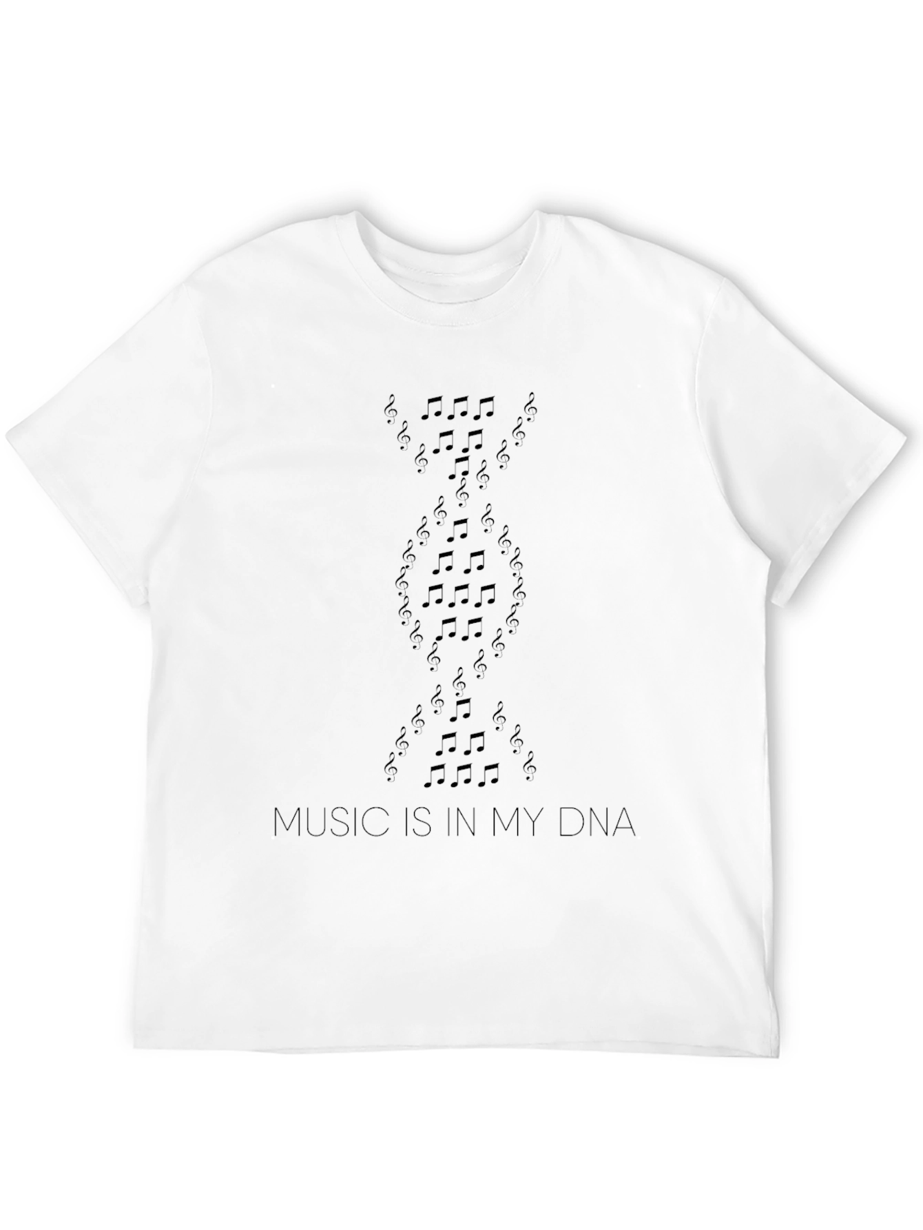 Music is in My DNA Black T-Shirt