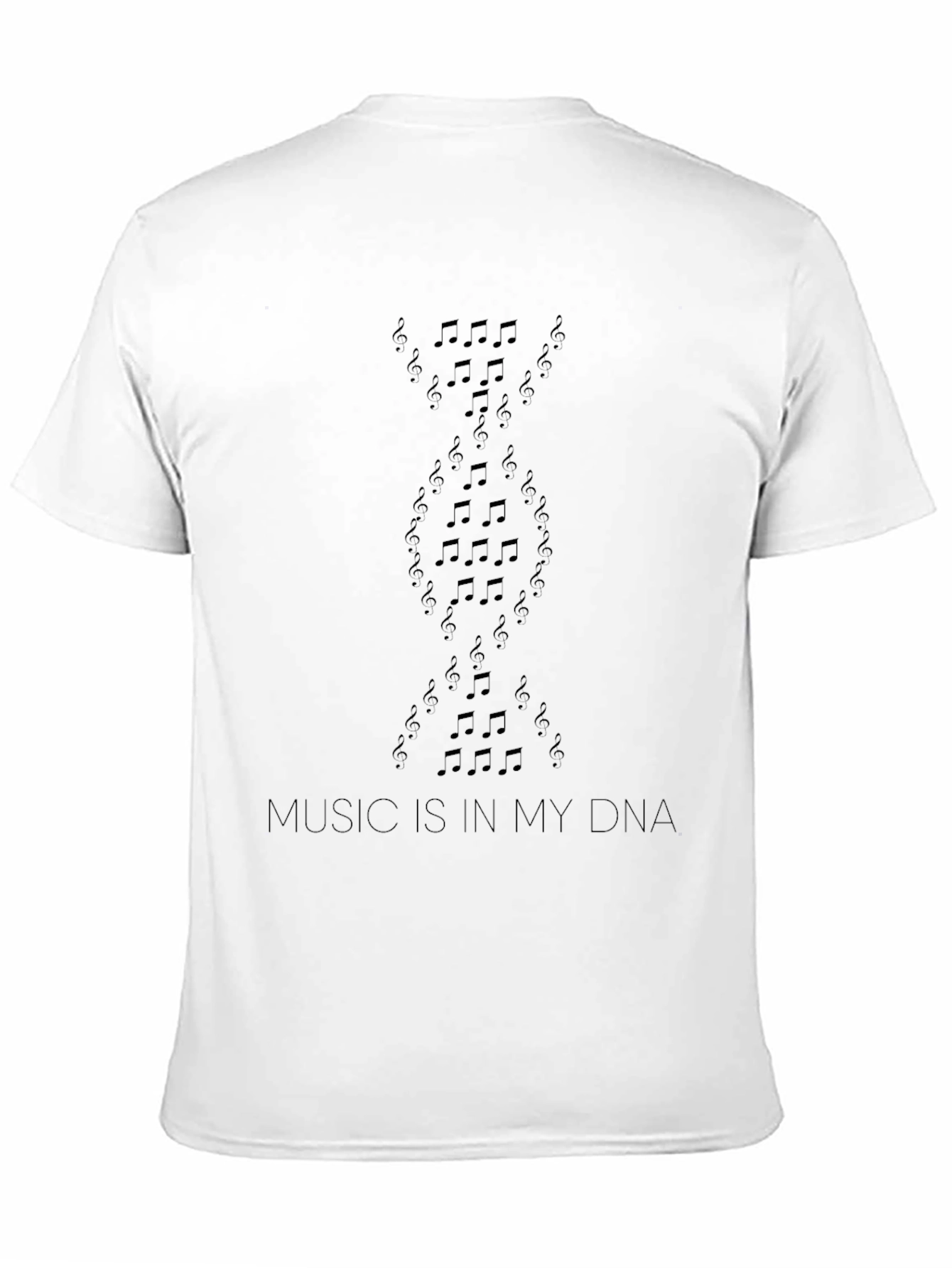 Music is in My DNA Black T-Shirt