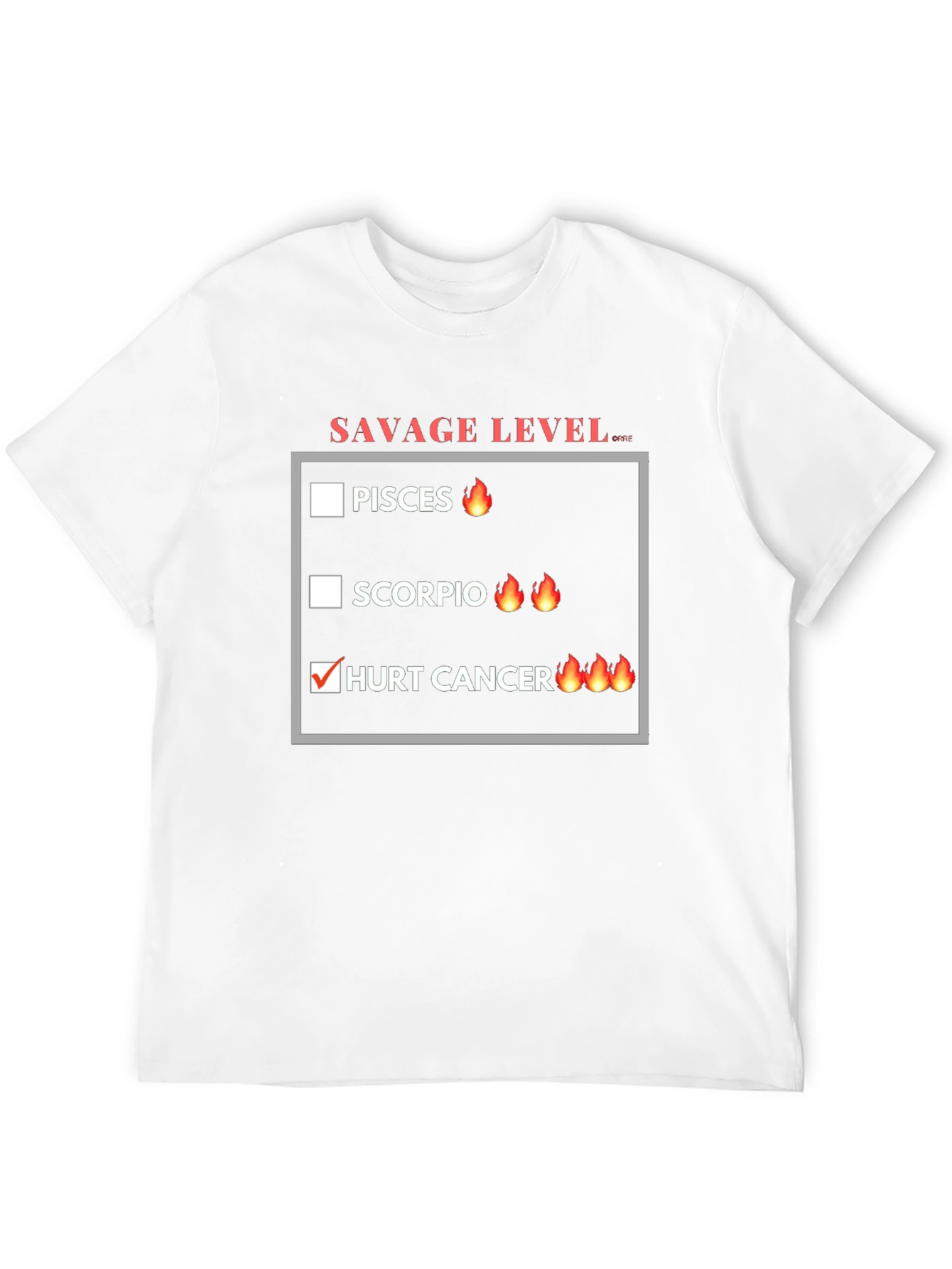 Savage Level Zodiac Sign T-Shirt