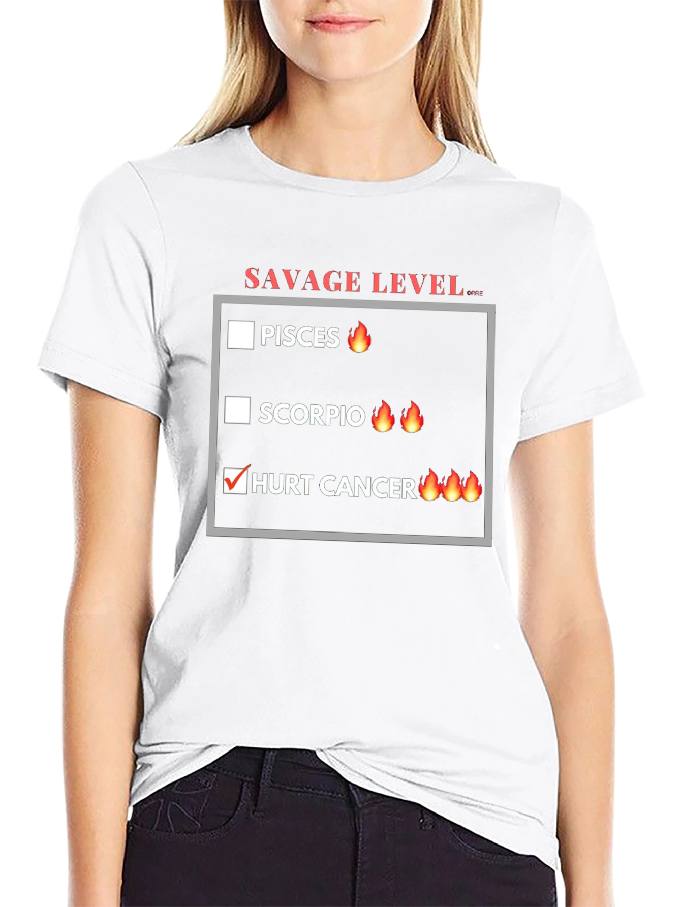 Savage Level Zodiac Sign T-Shirt
