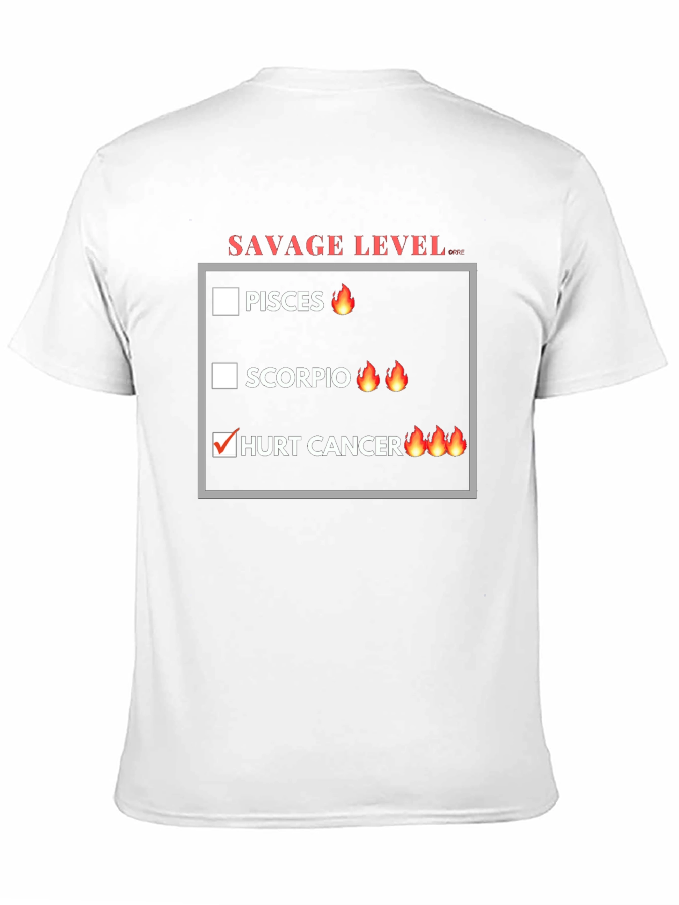 Savage Level Zodiac Sign T-Shirt