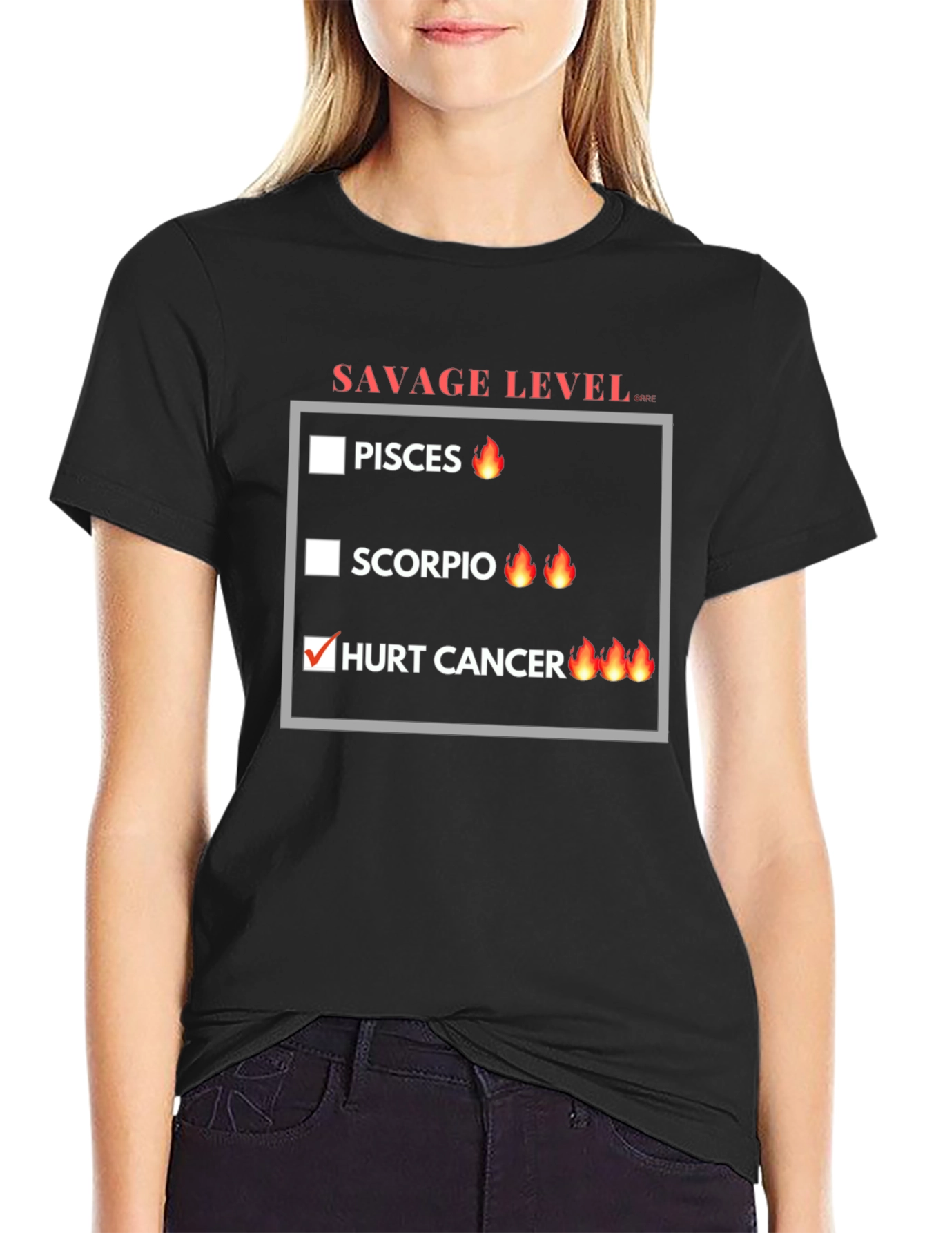 Savage Level Zodiac Sign T-Shirt