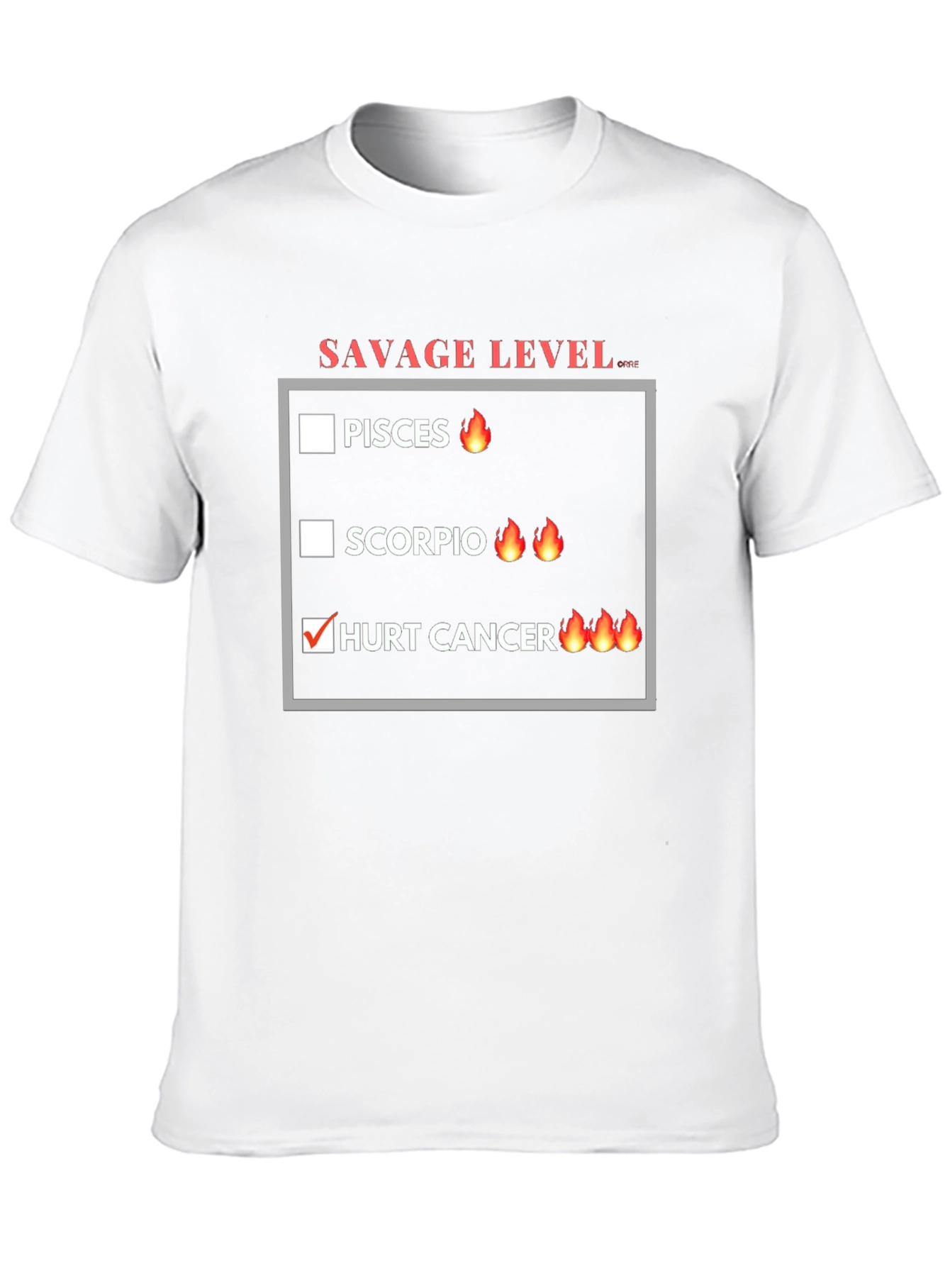 Savage Level Zodiac Sign T-Shirt