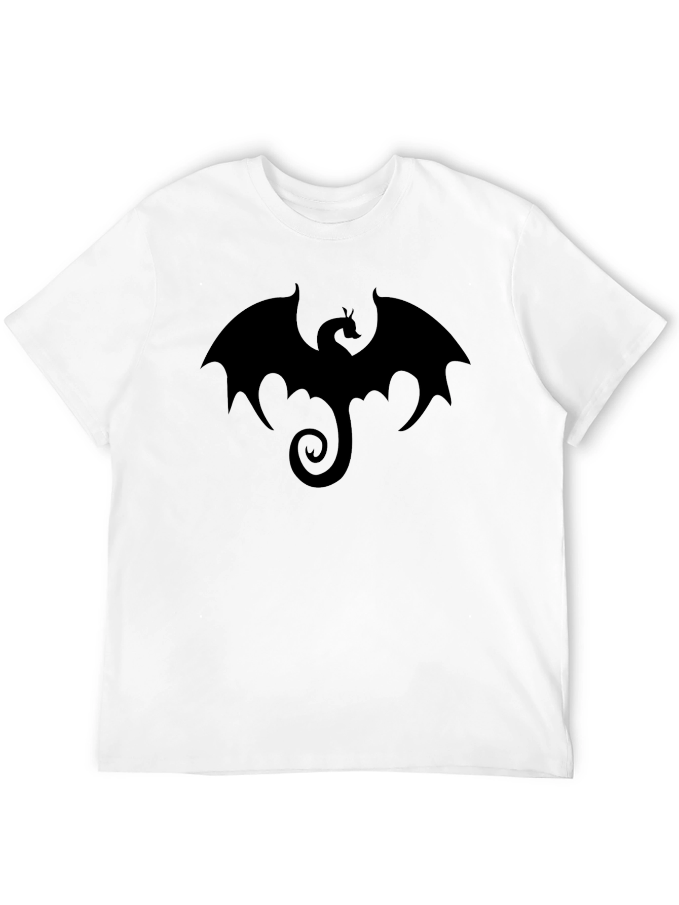 Mens Black Dragon Graphic T-Shirt