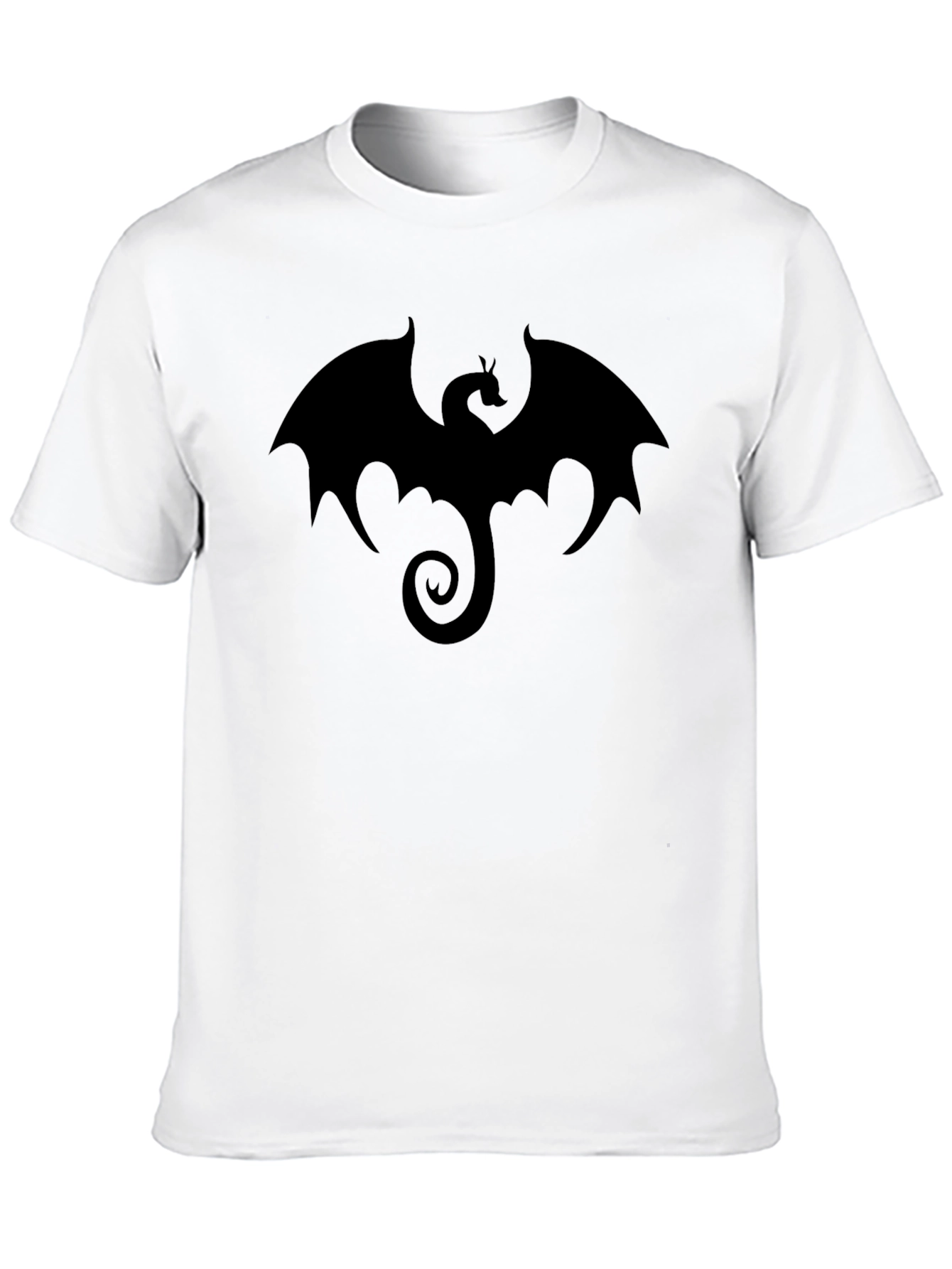 Mens Black Dragon Graphic T-Shirt