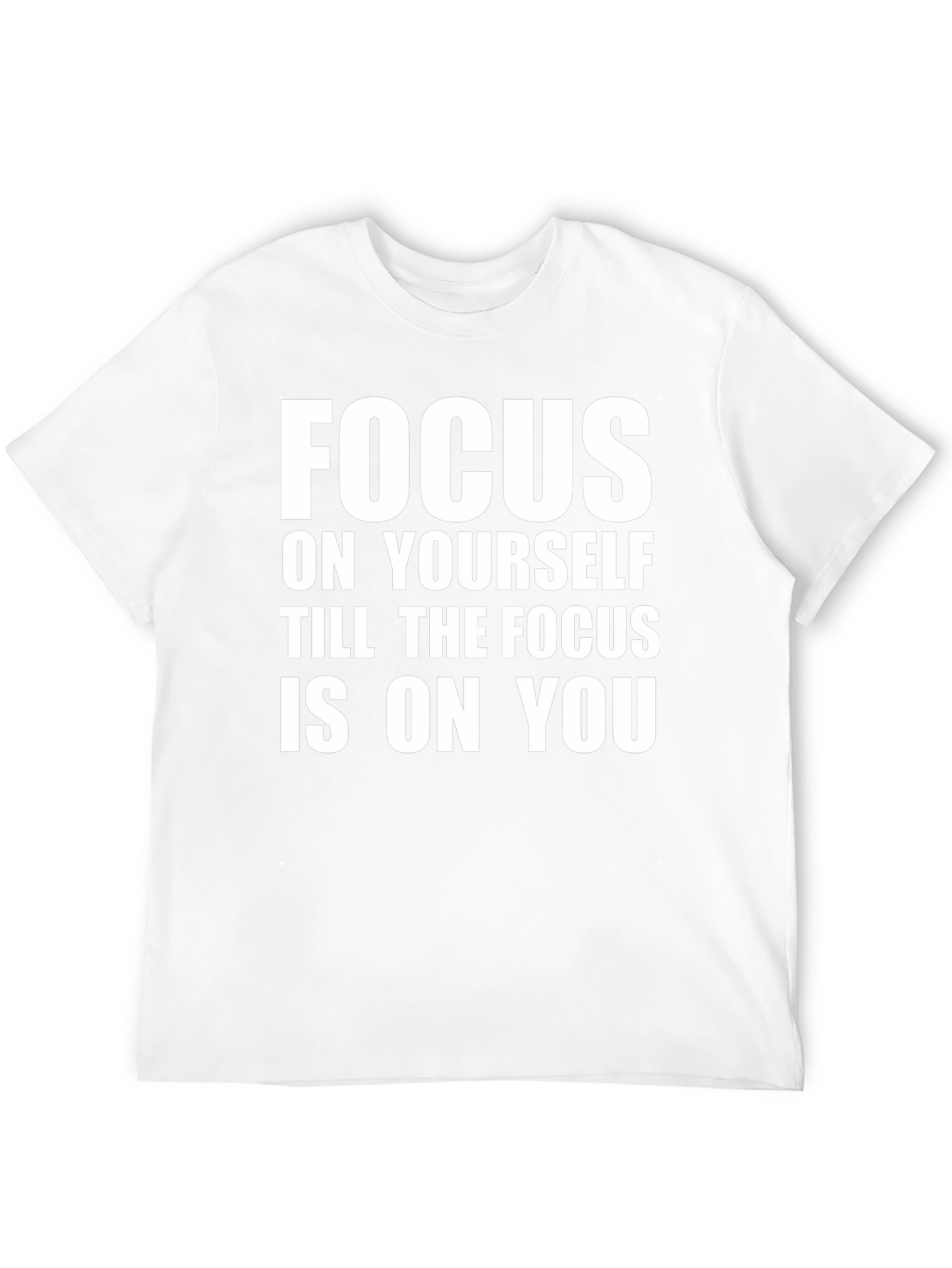 Focus on Yourself Black Graphic Tee