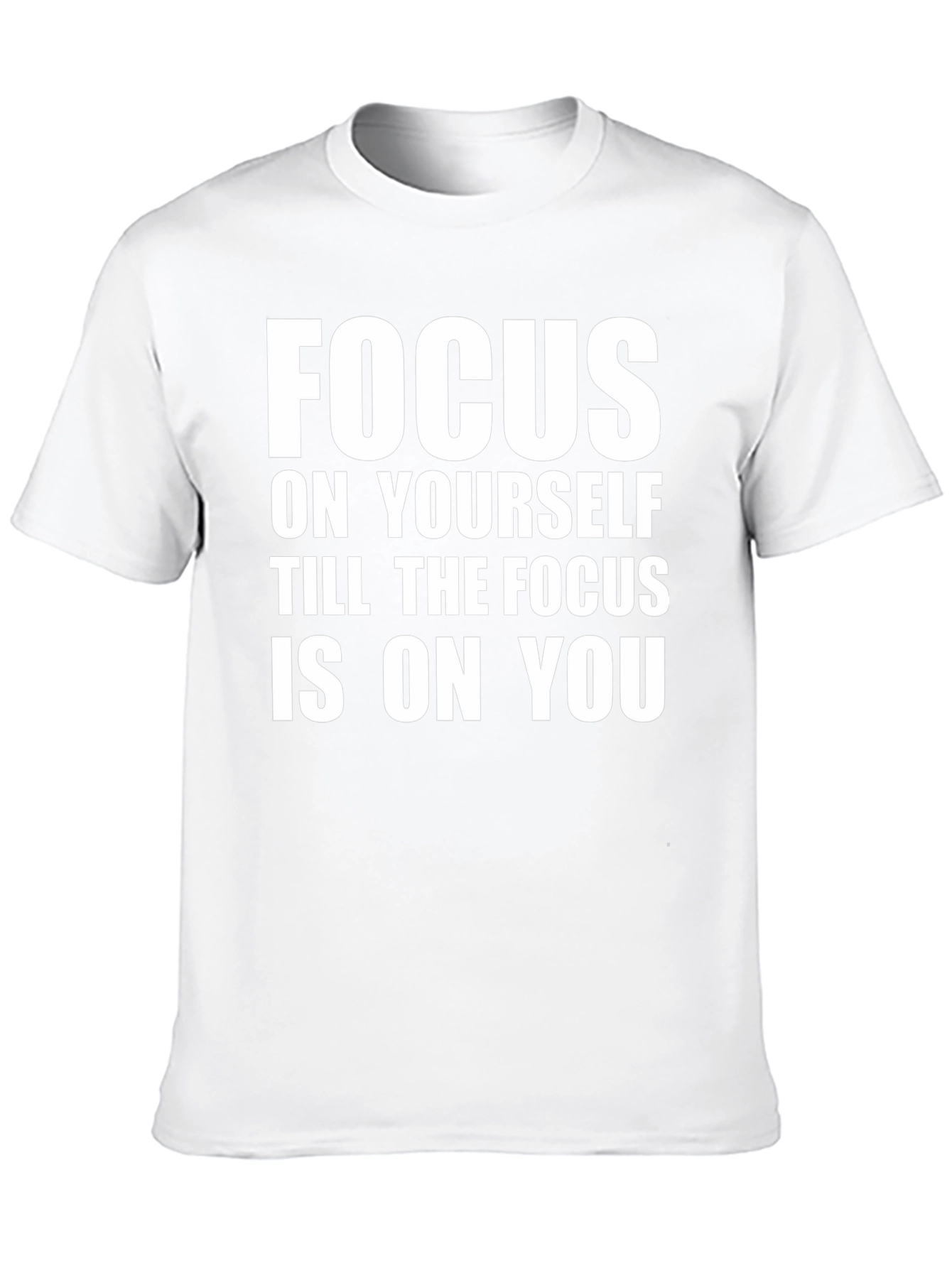 Focus on Yourself Black Graphic Tee