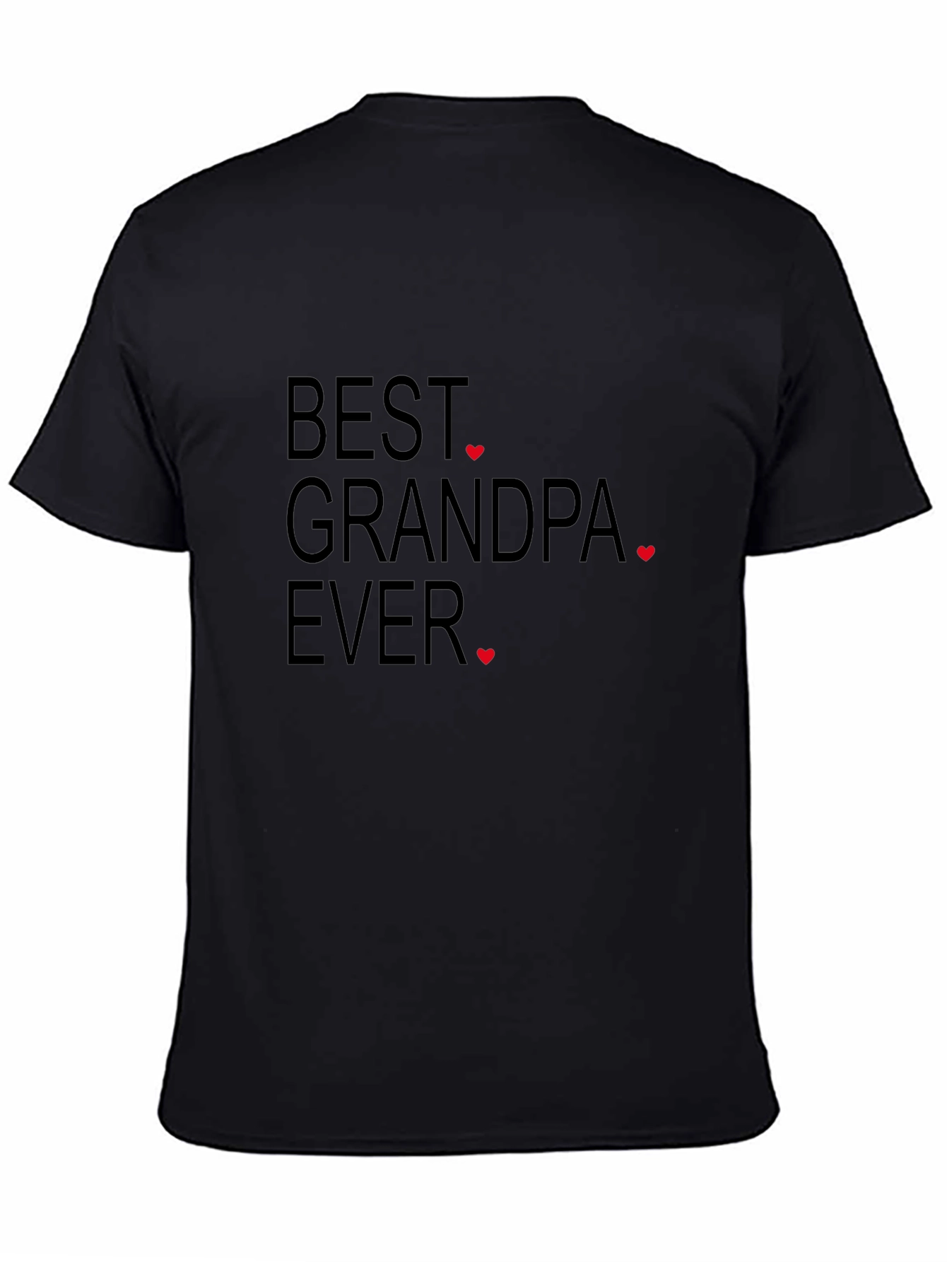 Best Grandpa Ever Black T-Shirt - Great Gift Idea!