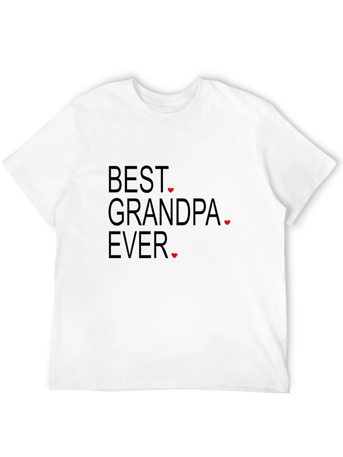 Best Grandpa Ever Black T-Shirt - Great Gift Idea!