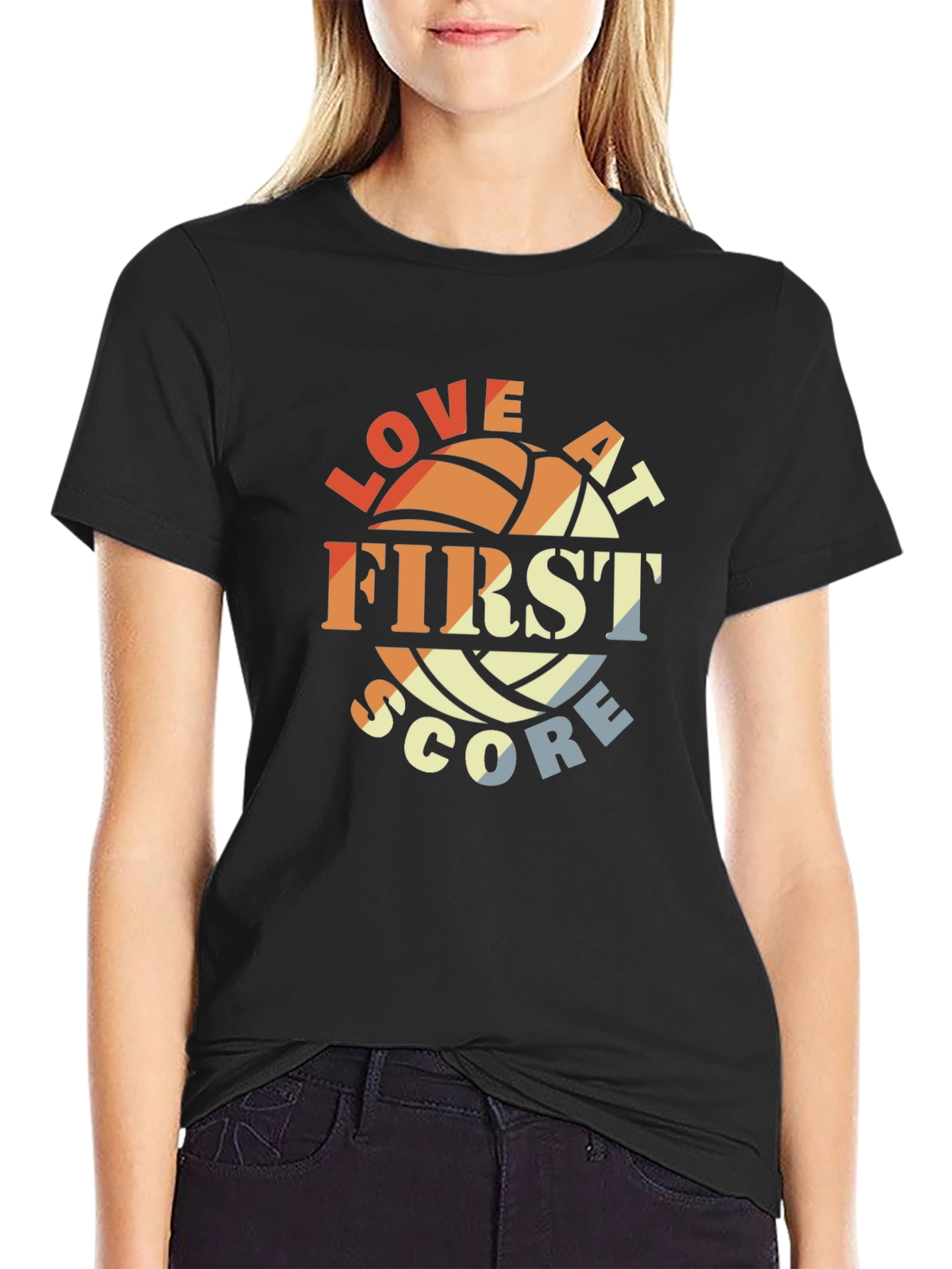 Love at First Score Volleyball T-Shirt