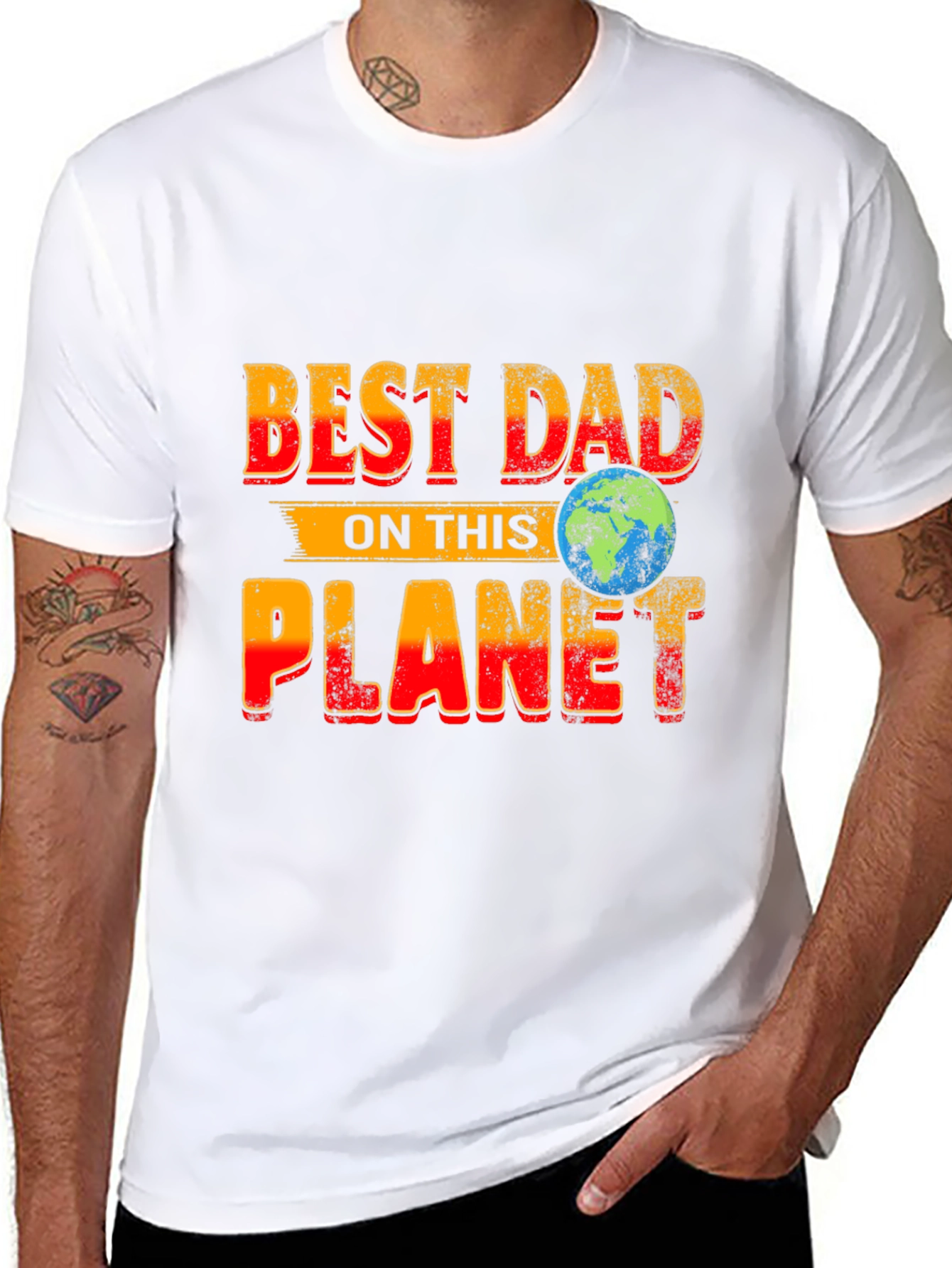 Best Dad On This Planet Graphic T-Shirt Fathers Day